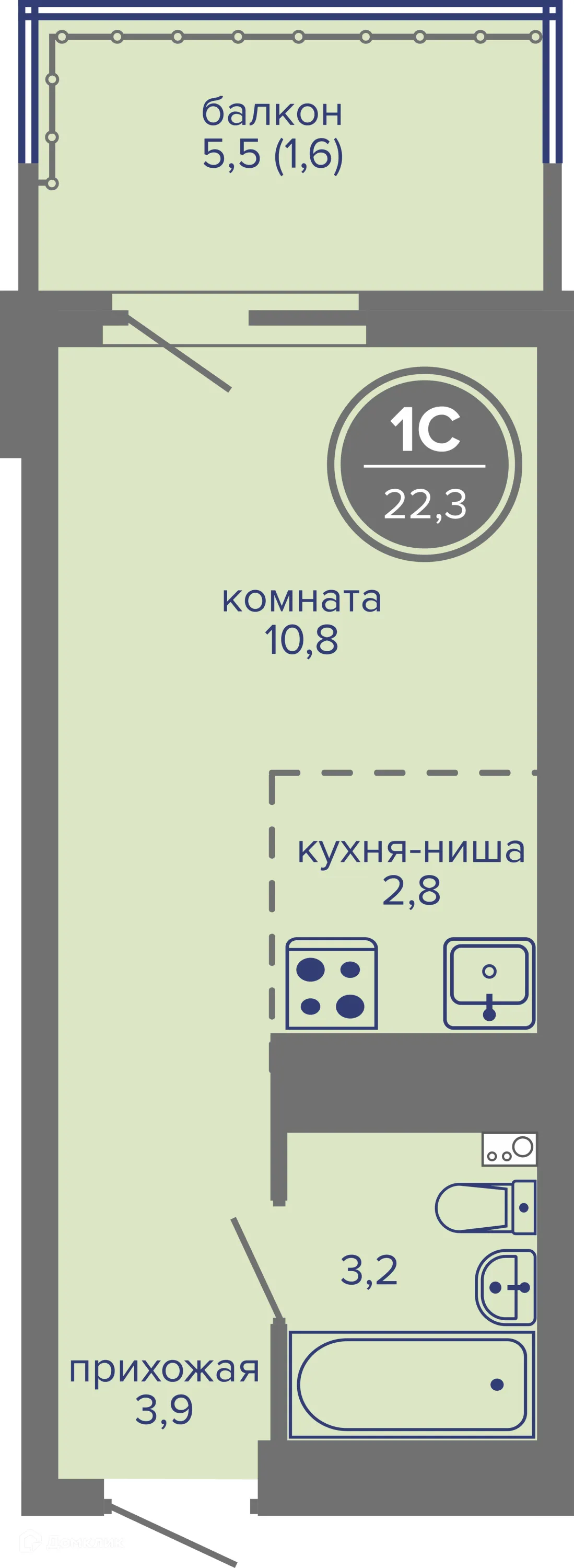 Фото квартиры в ЖК МИР