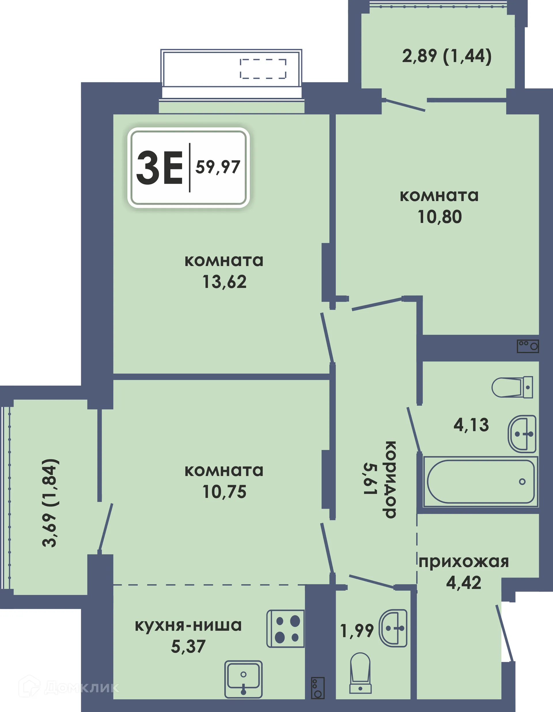 Фото квартиры в ЖК Аксиома