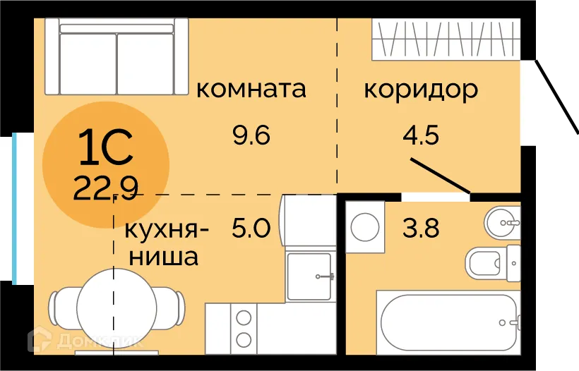 Фото квартиры в ЖК Красное яблоко