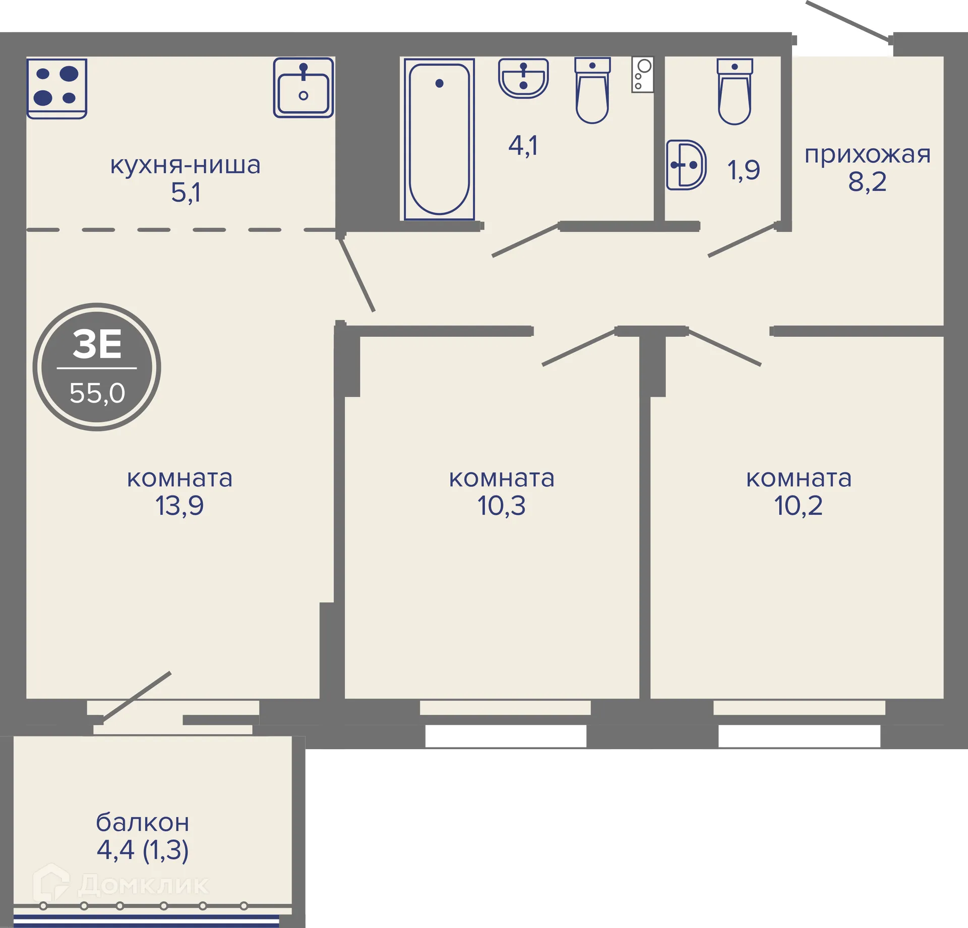 Фото квартиры в ЖК МИР