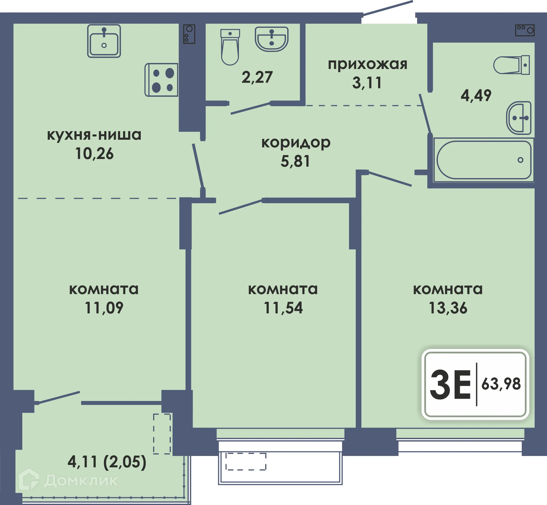 Фото квартиры в ЖК Аксиома