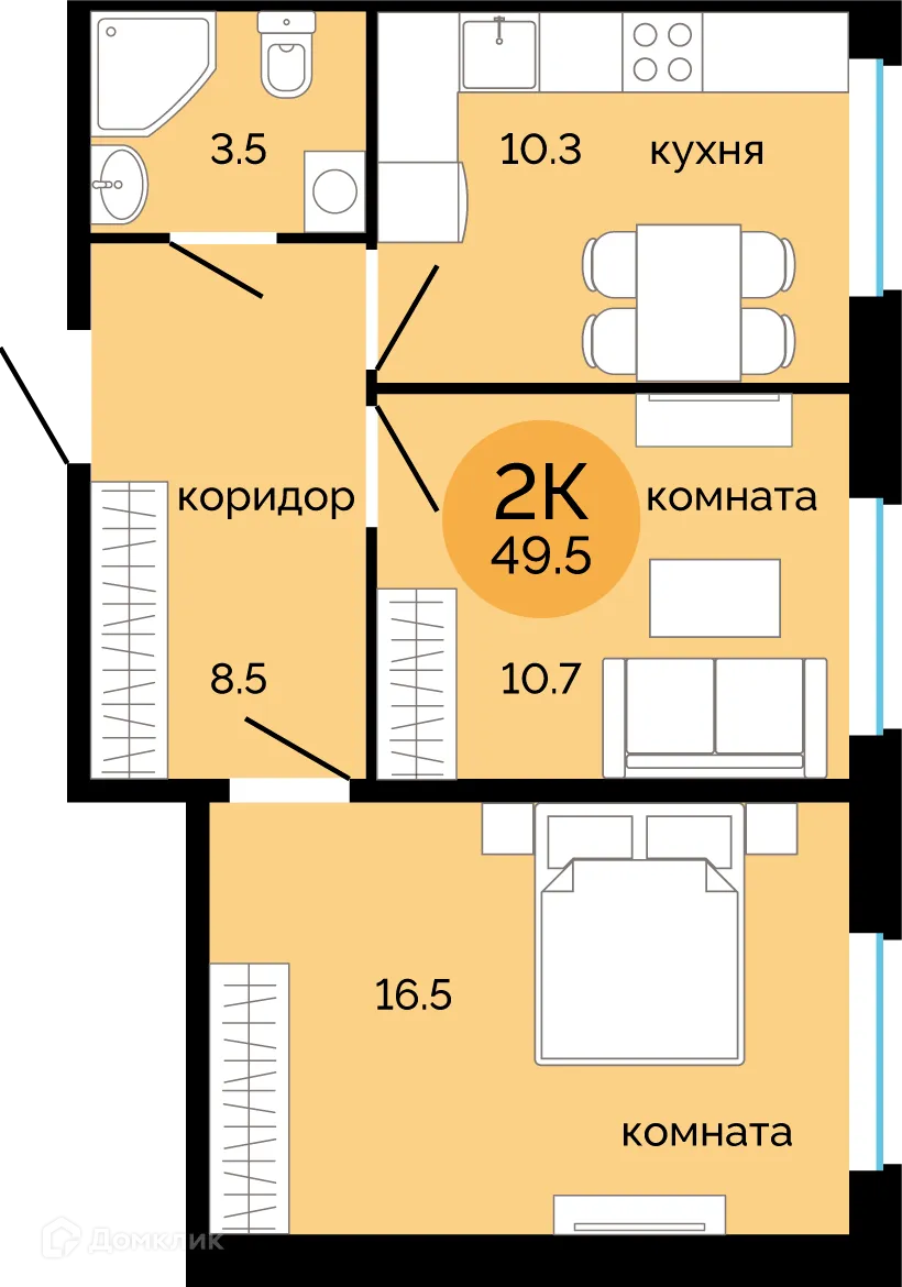 Фото квартиры в ЖК Красное яблоко