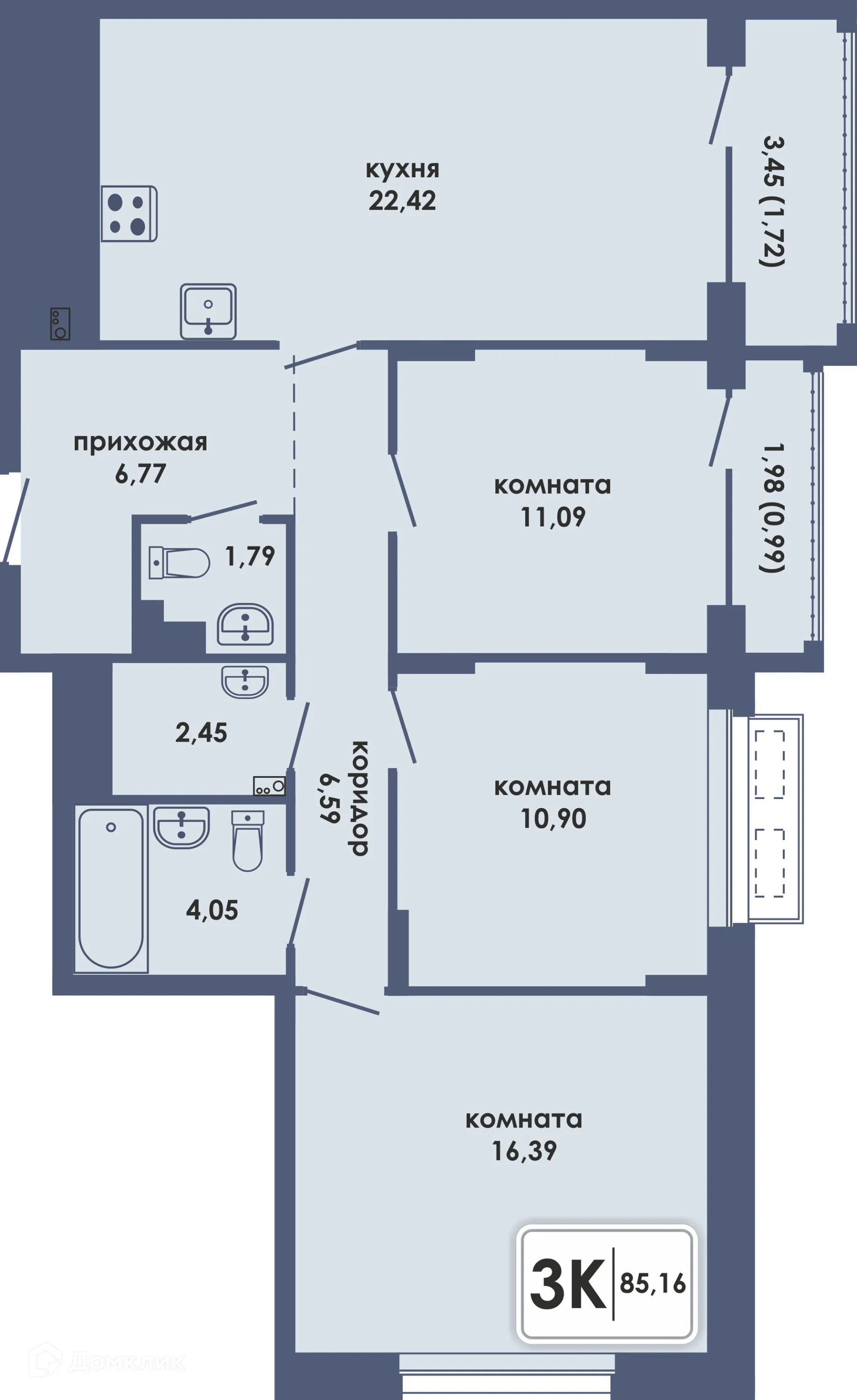 Фото квартиры в ЖК Аксиома