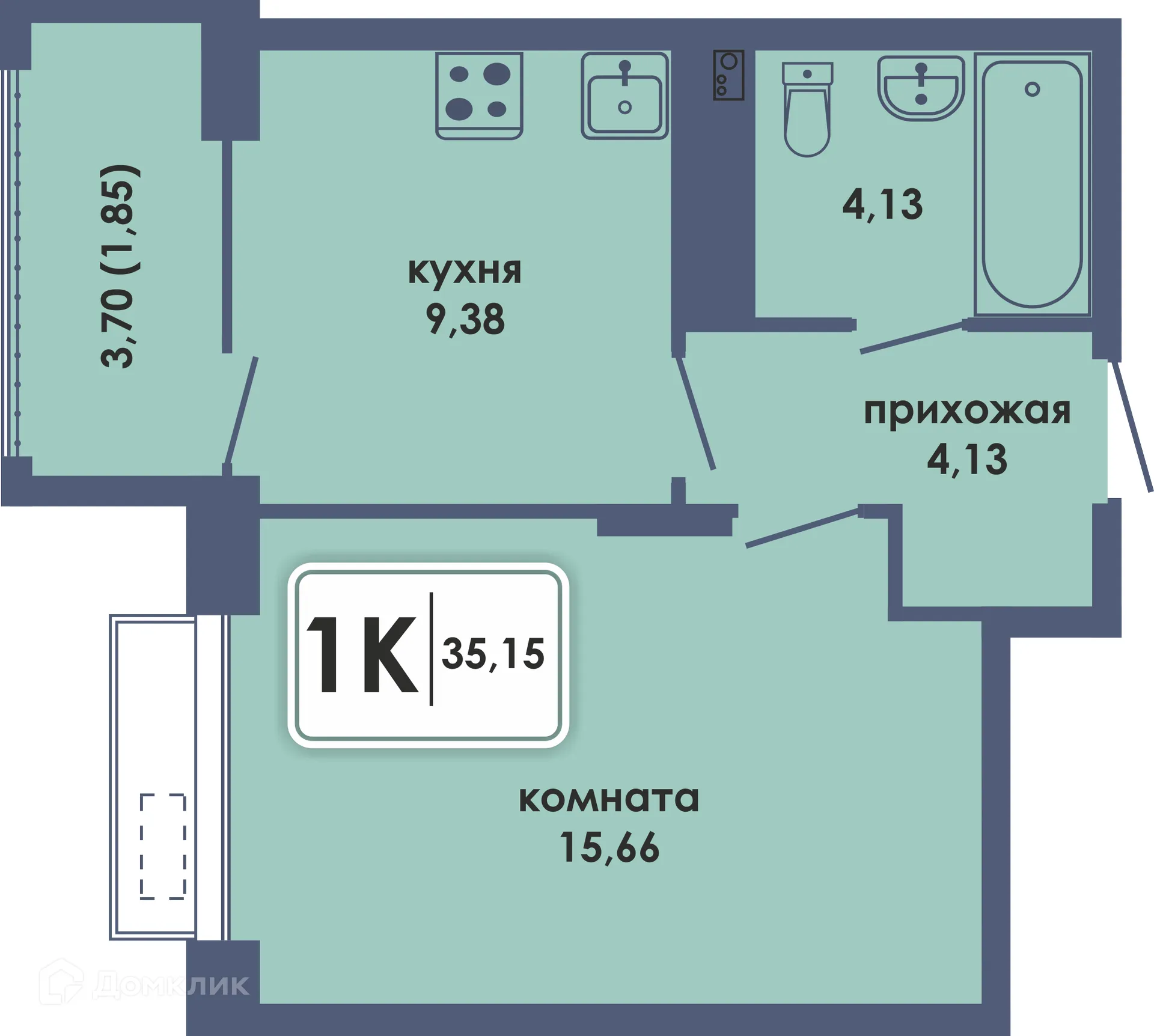 Фото квартиры в ЖК Аксиома