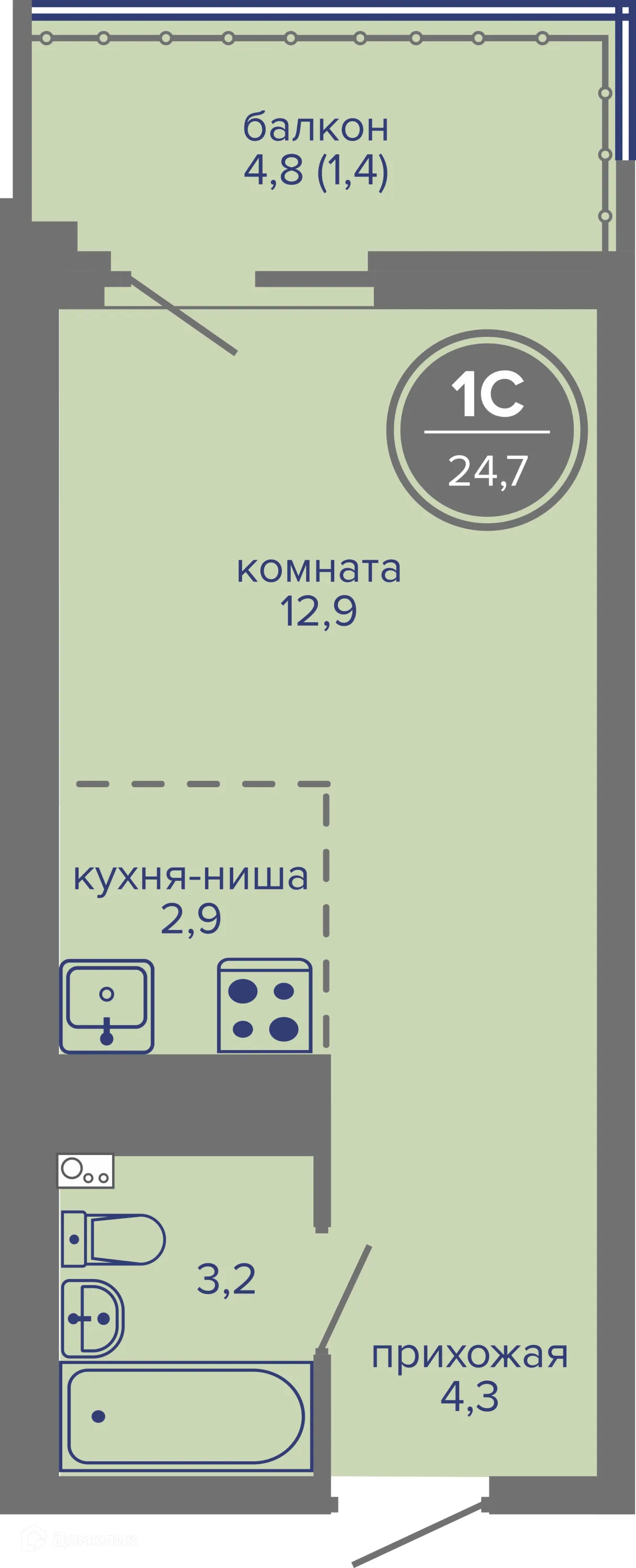 Фото квартиры в ЖК МИР