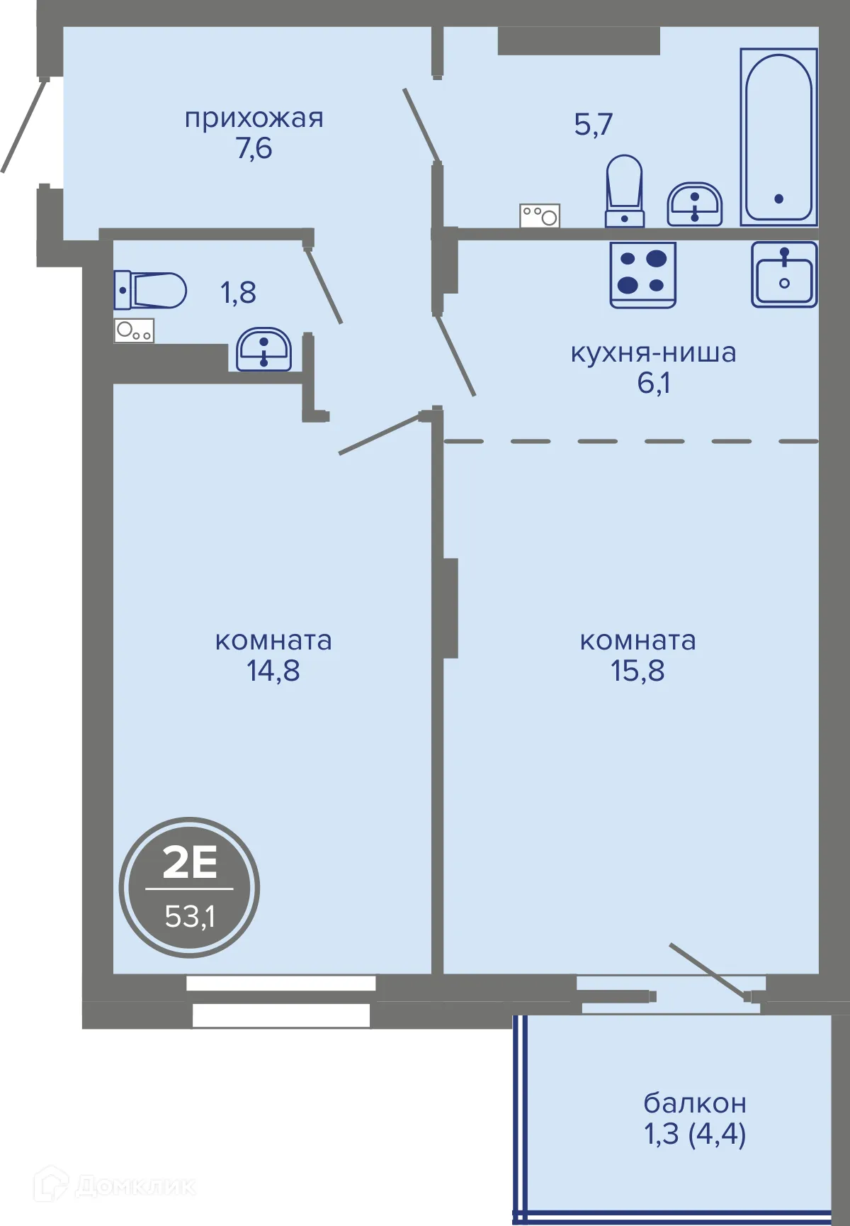 Фото квартиры в ЖК МИР