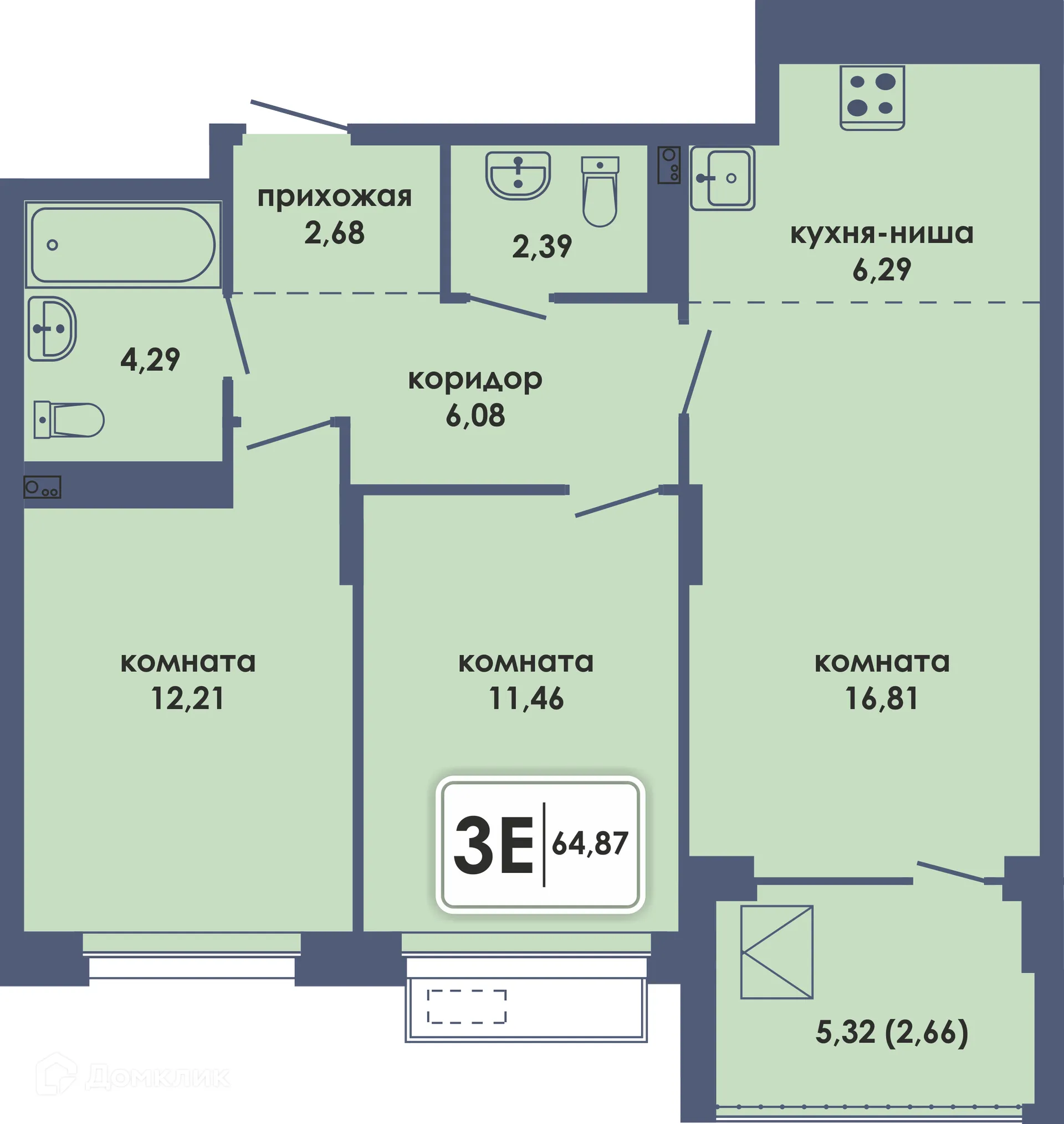 Фото квартиры в ЖК Аксиома