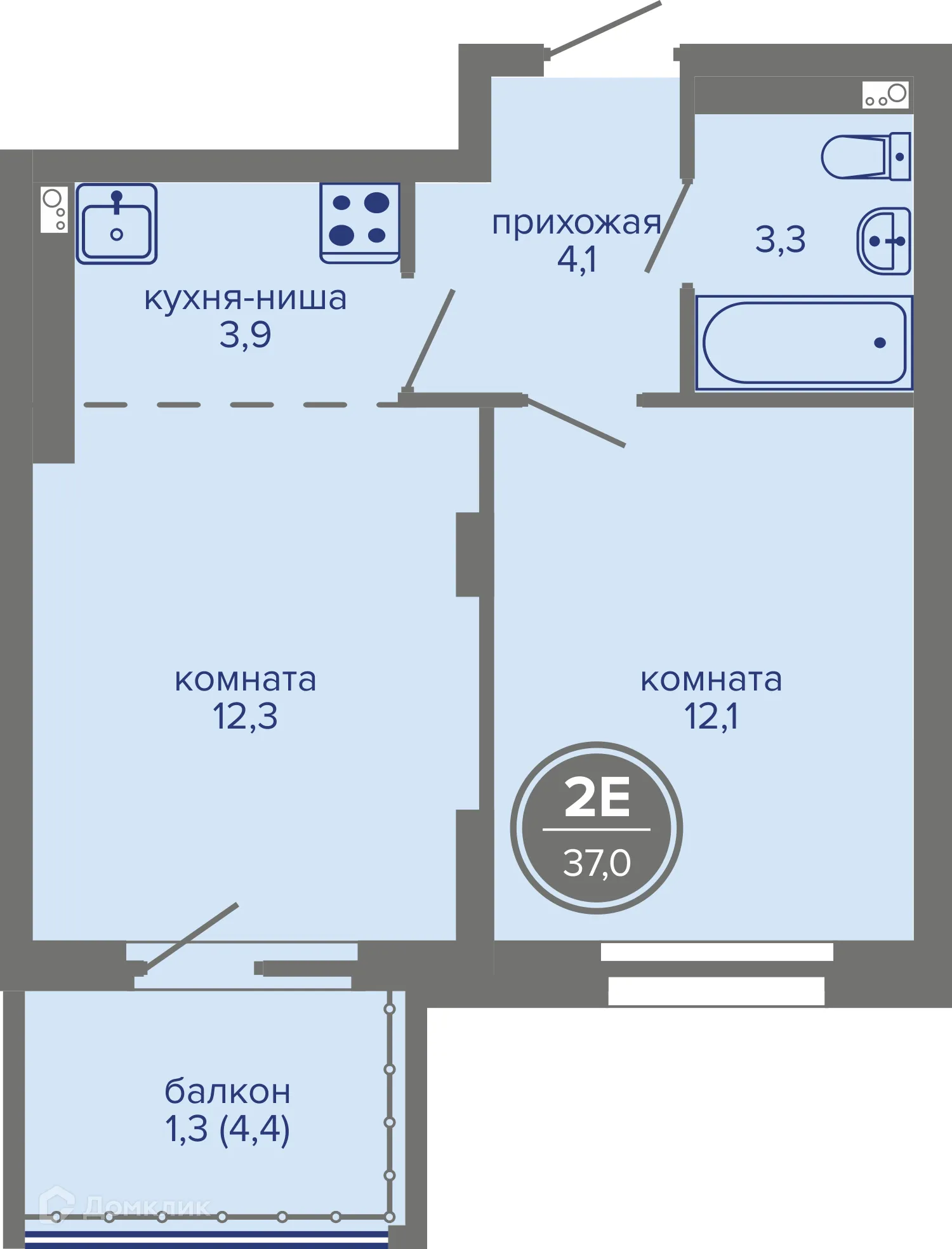 Фото квартиры в ЖК МИР