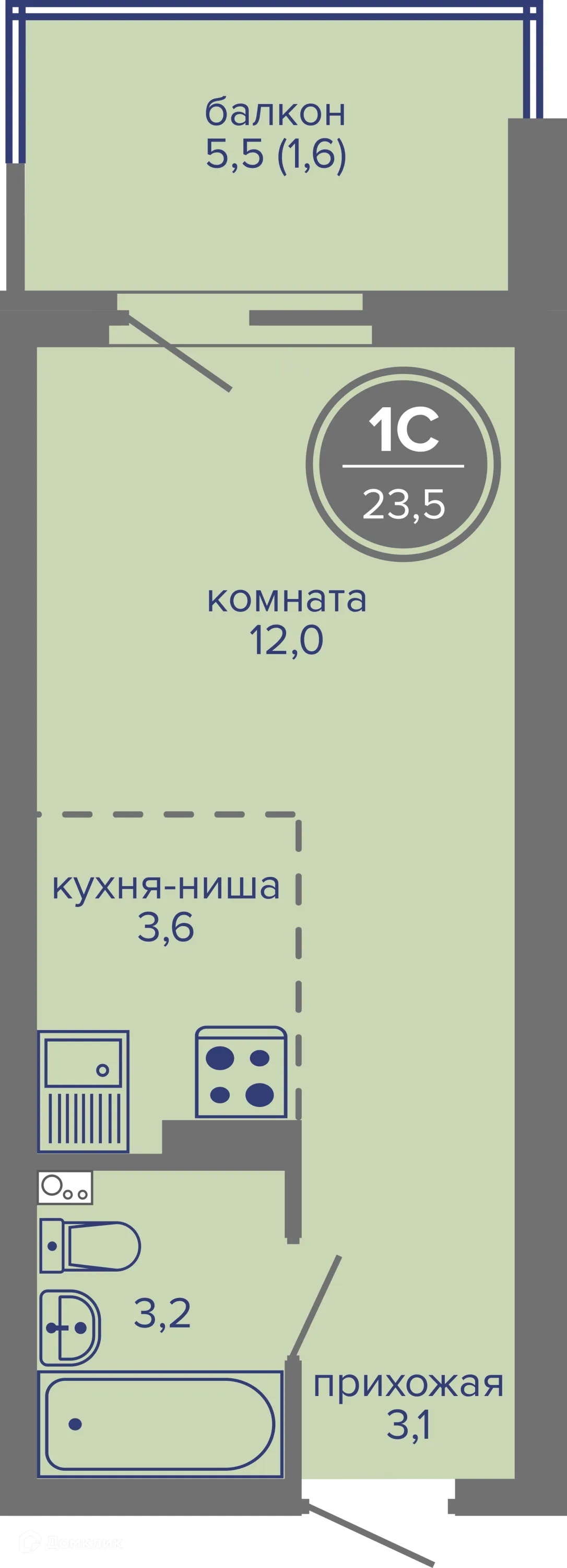 Фото квартиры в ЖК МИР