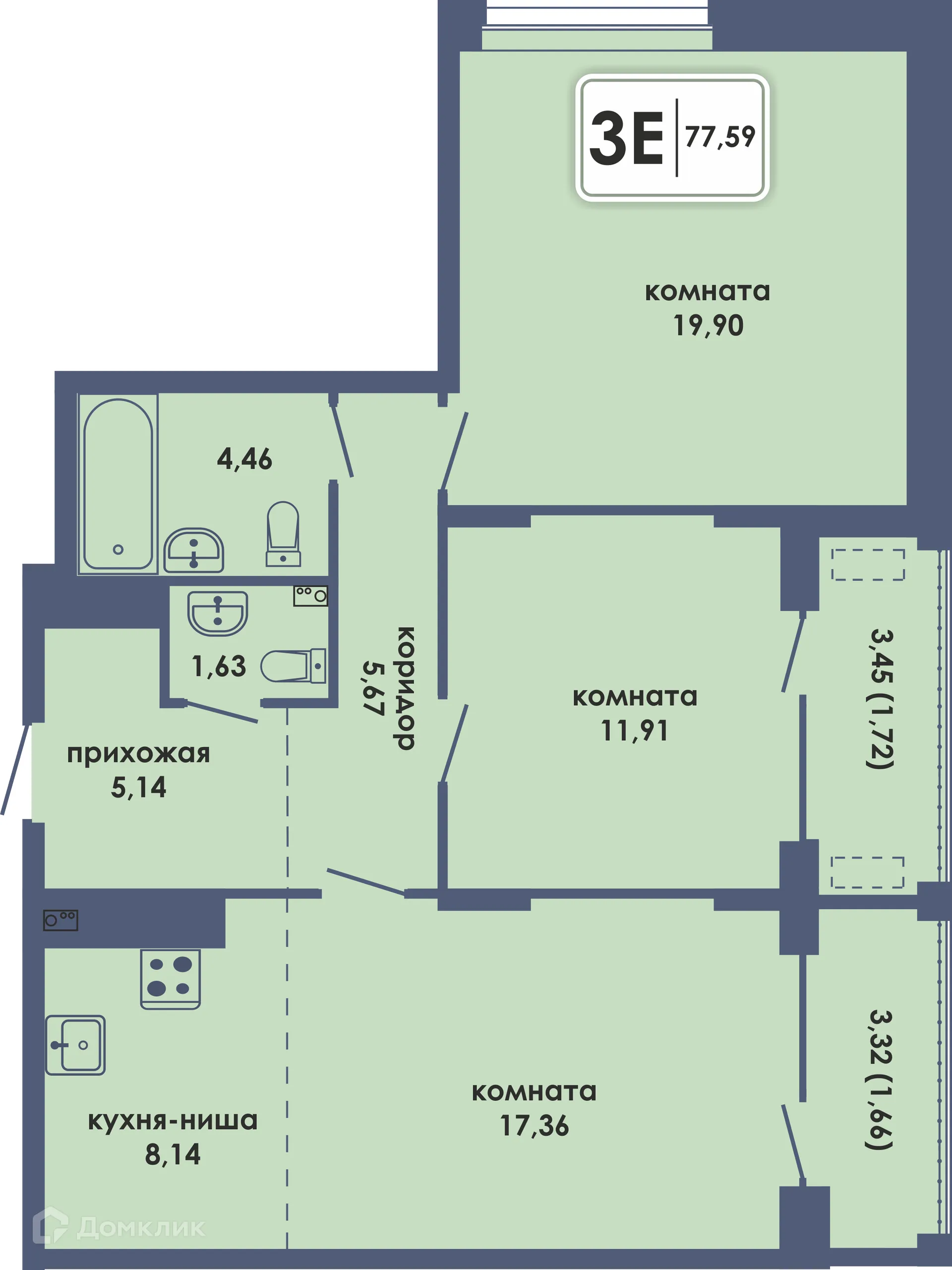 Фото квартиры в ЖК Аксиома