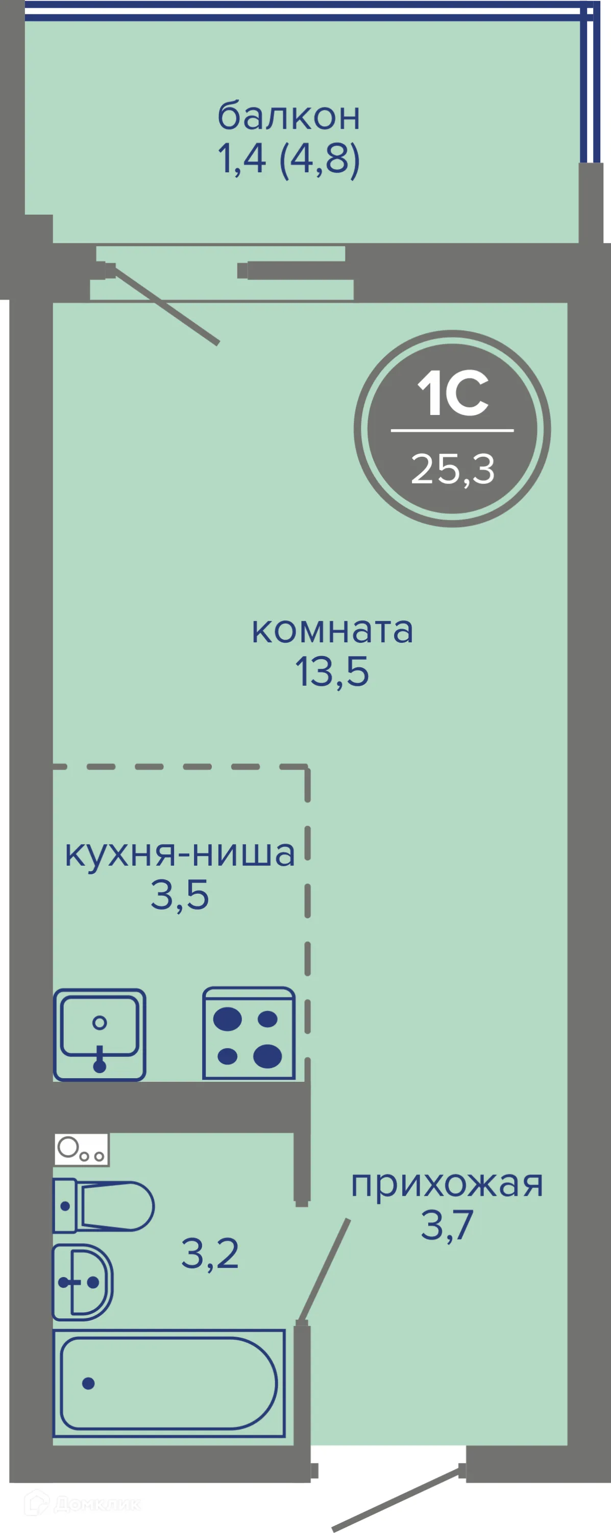 Фото квартиры в ЖК МИР