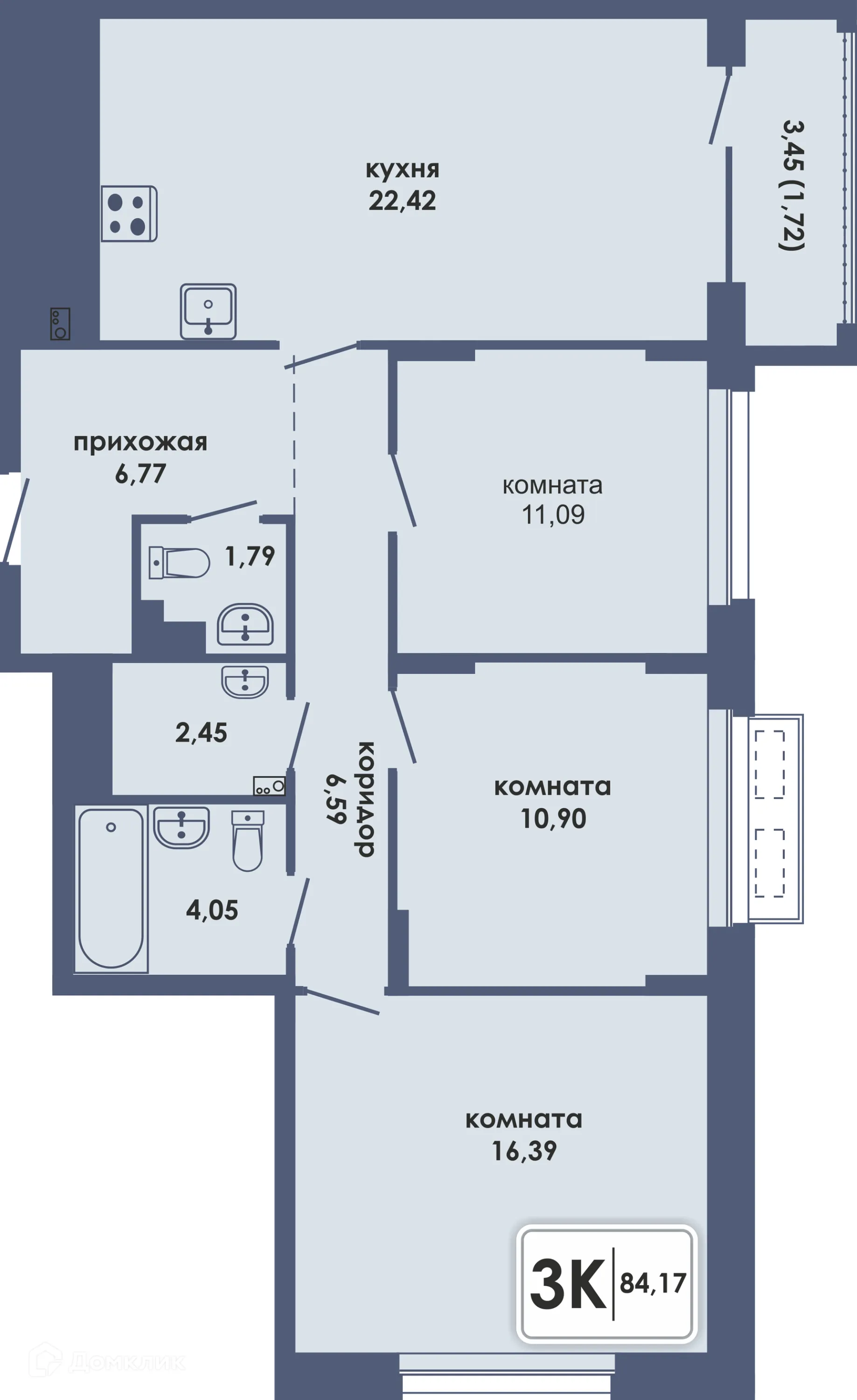 Фото квартиры в ЖК Аксиома