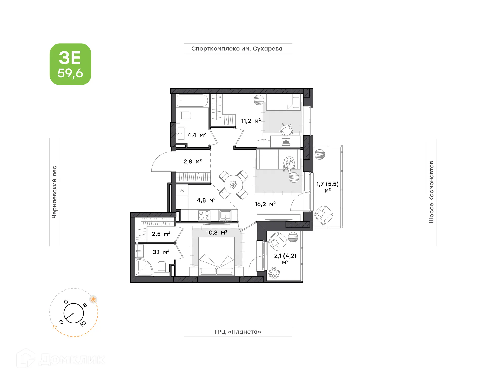 Фото квартиры в ЖК ПАРМА
