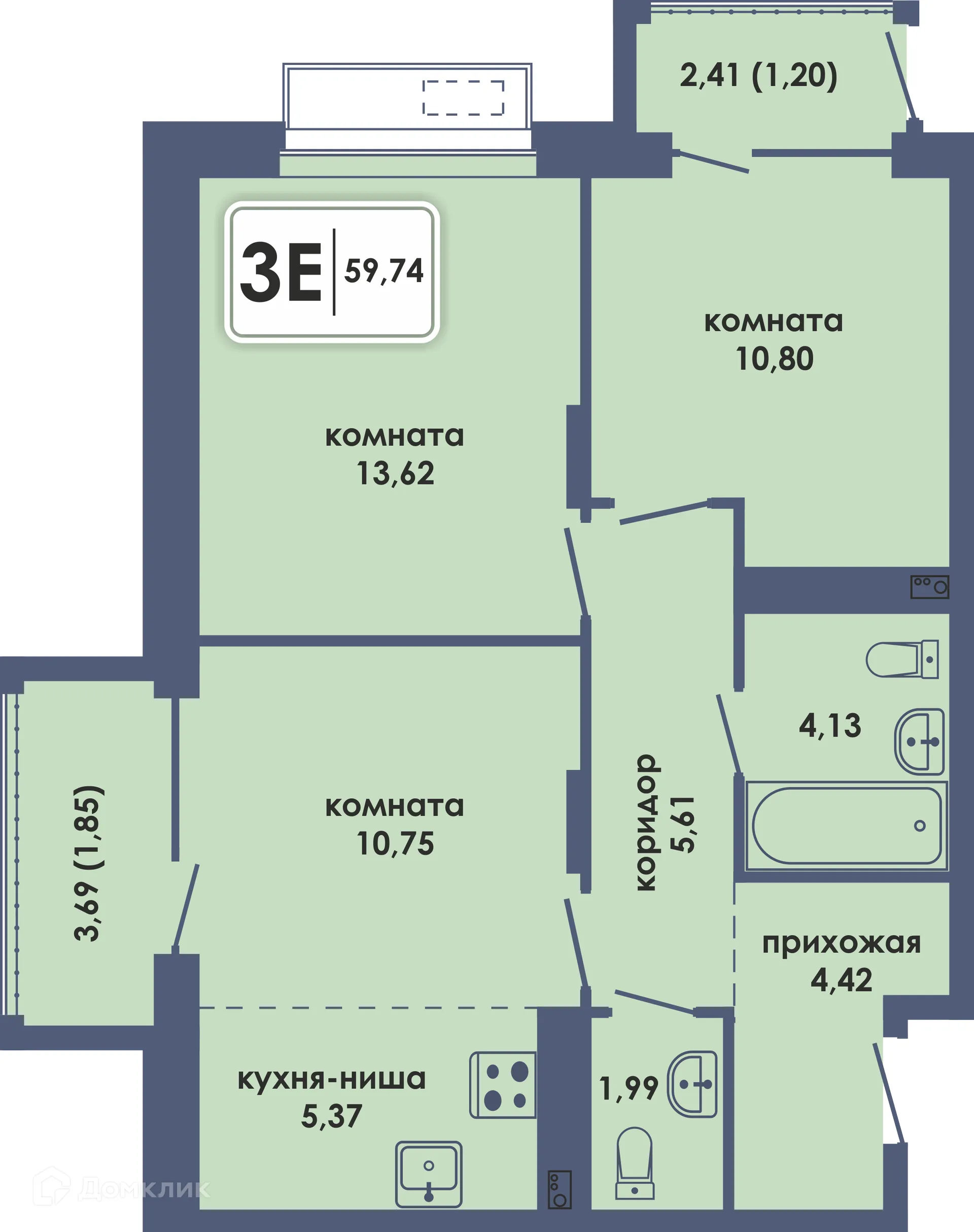 Фото квартиры в ЖК Аксиома