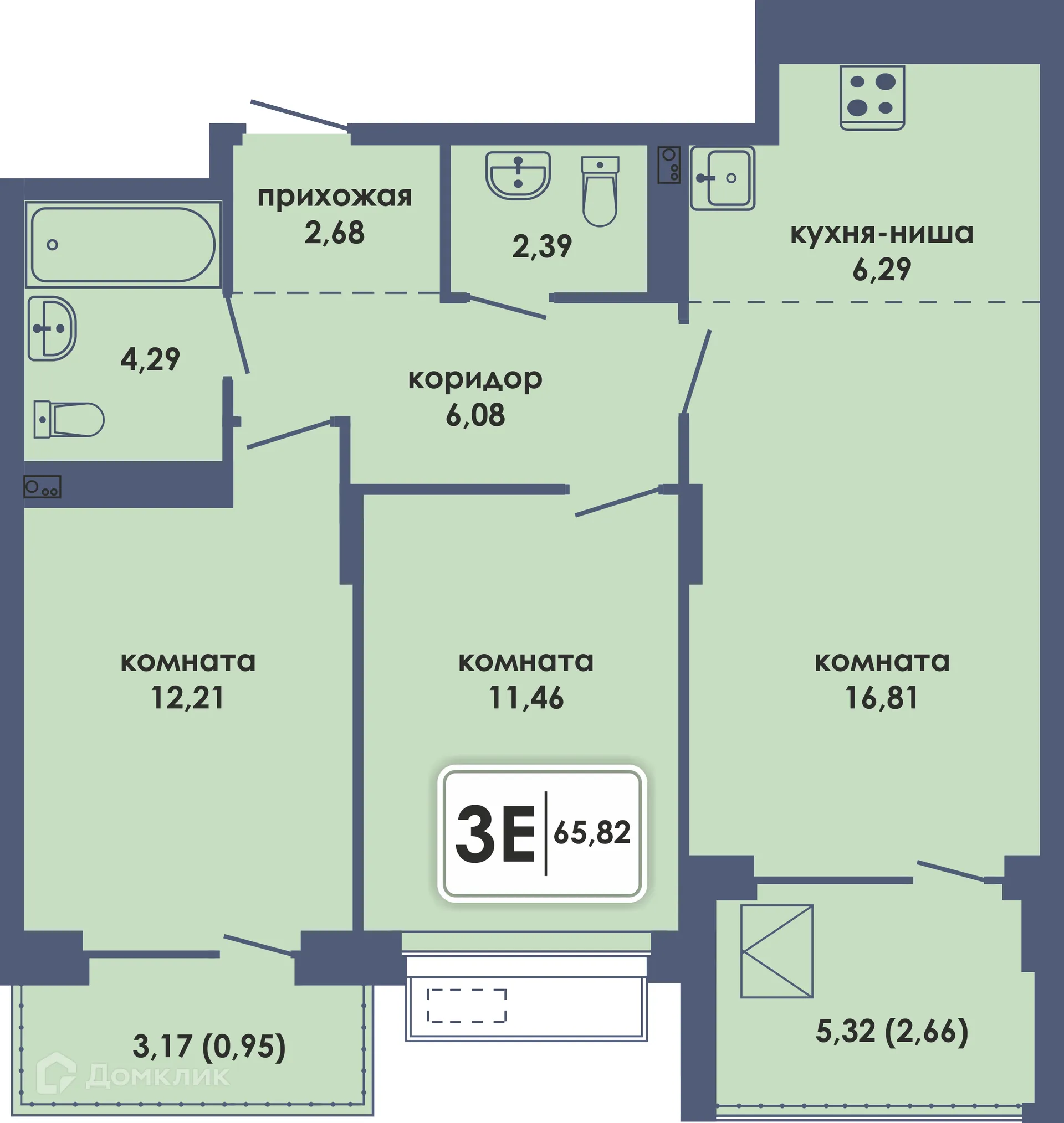 Фото квартиры в ЖК Аксиома