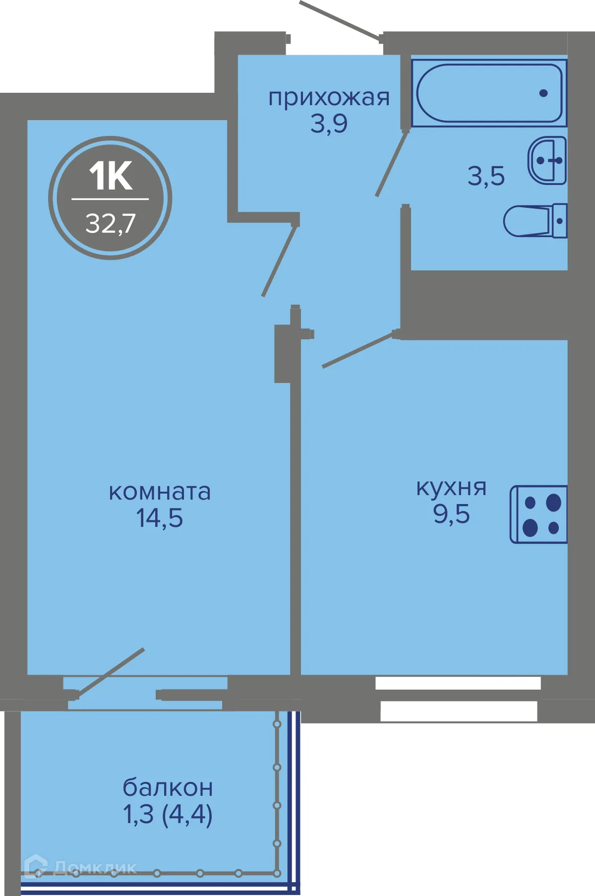 Фото квартиры в ЖК МИР