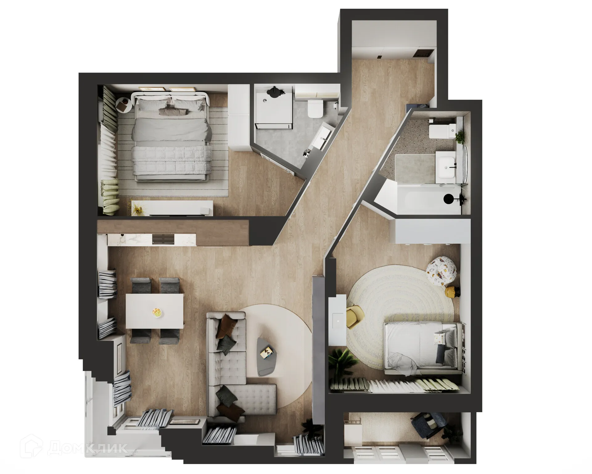 Фото квартиры в ЖК Альфа дом на Ким