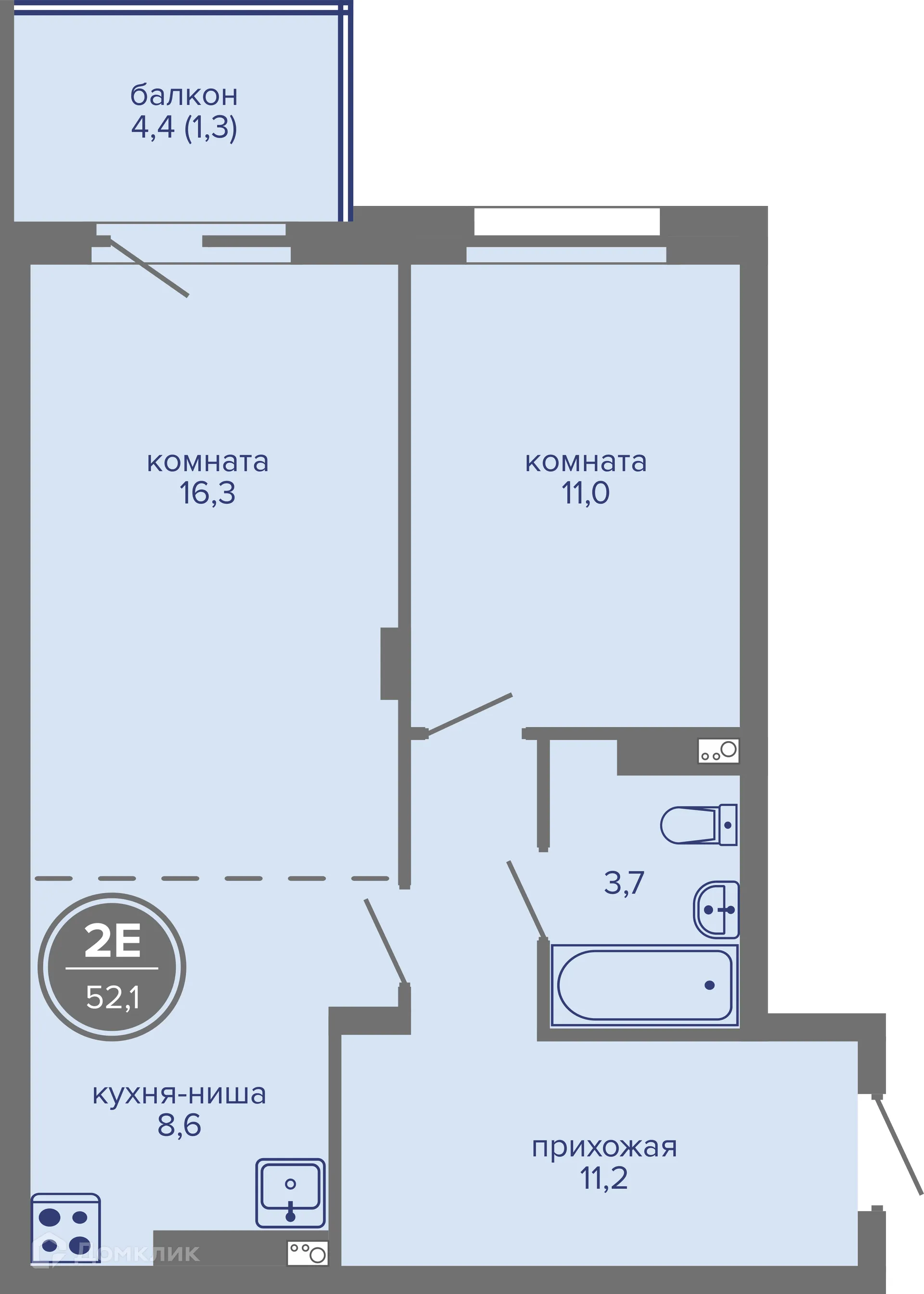 Фото квартиры в ЖК МИР