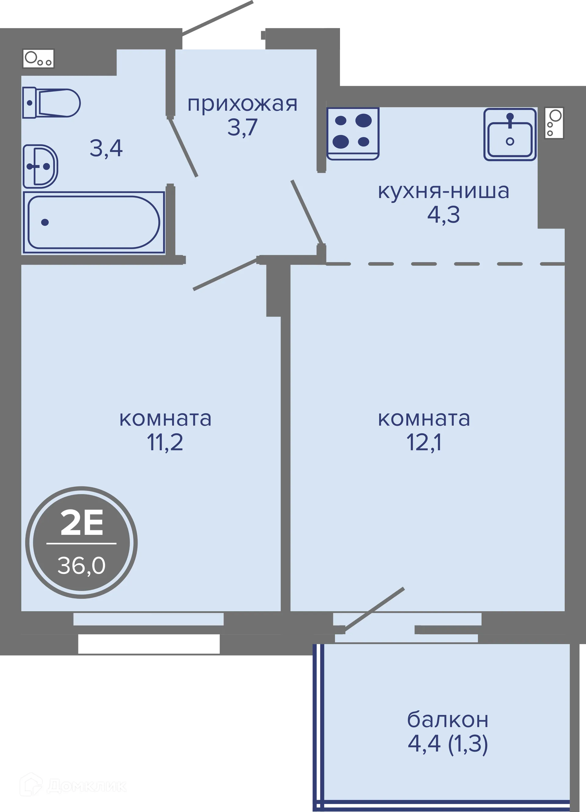 Фото квартиры в ЖК МИР