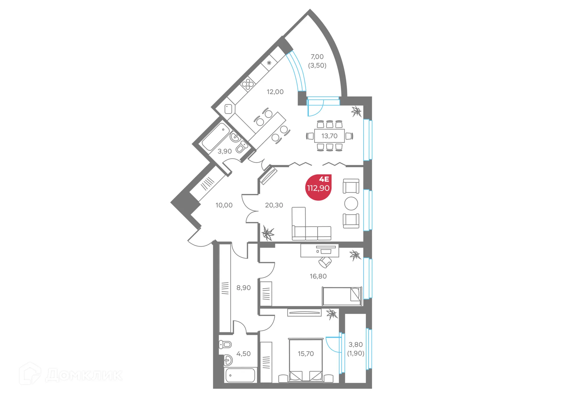 Фото квартиры в ЖК КАМА