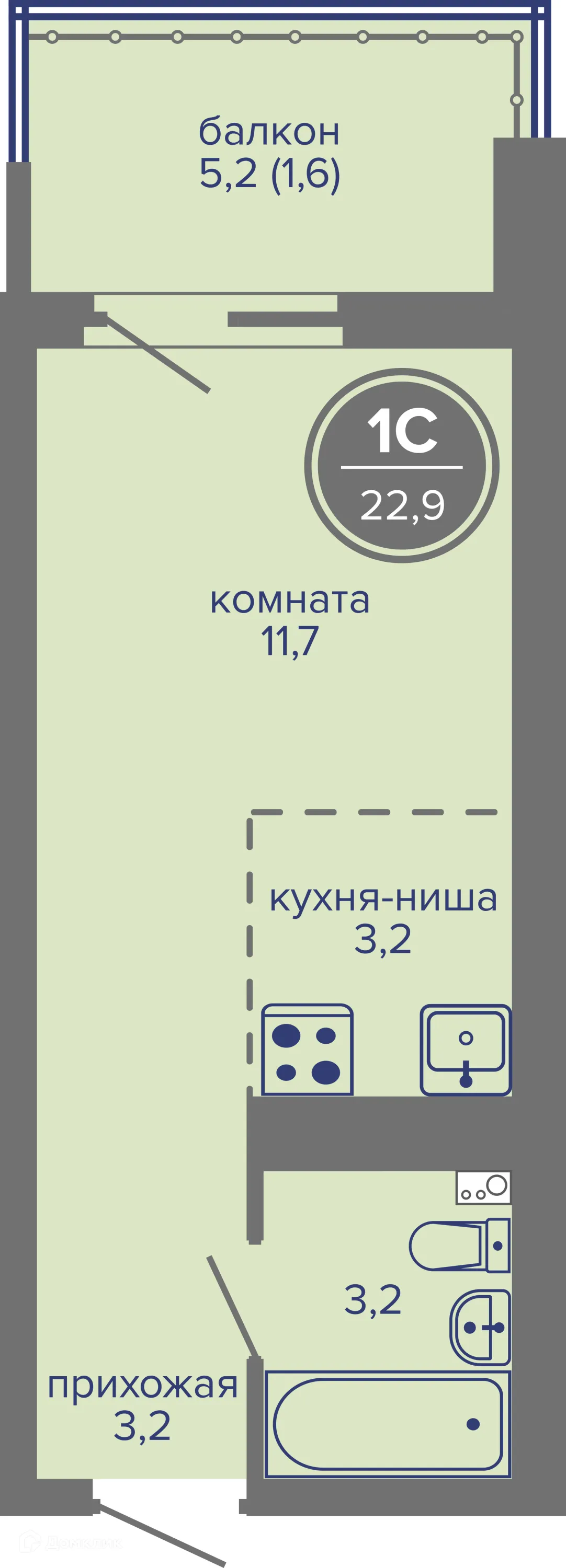 Фото квартиры в ЖК МИР