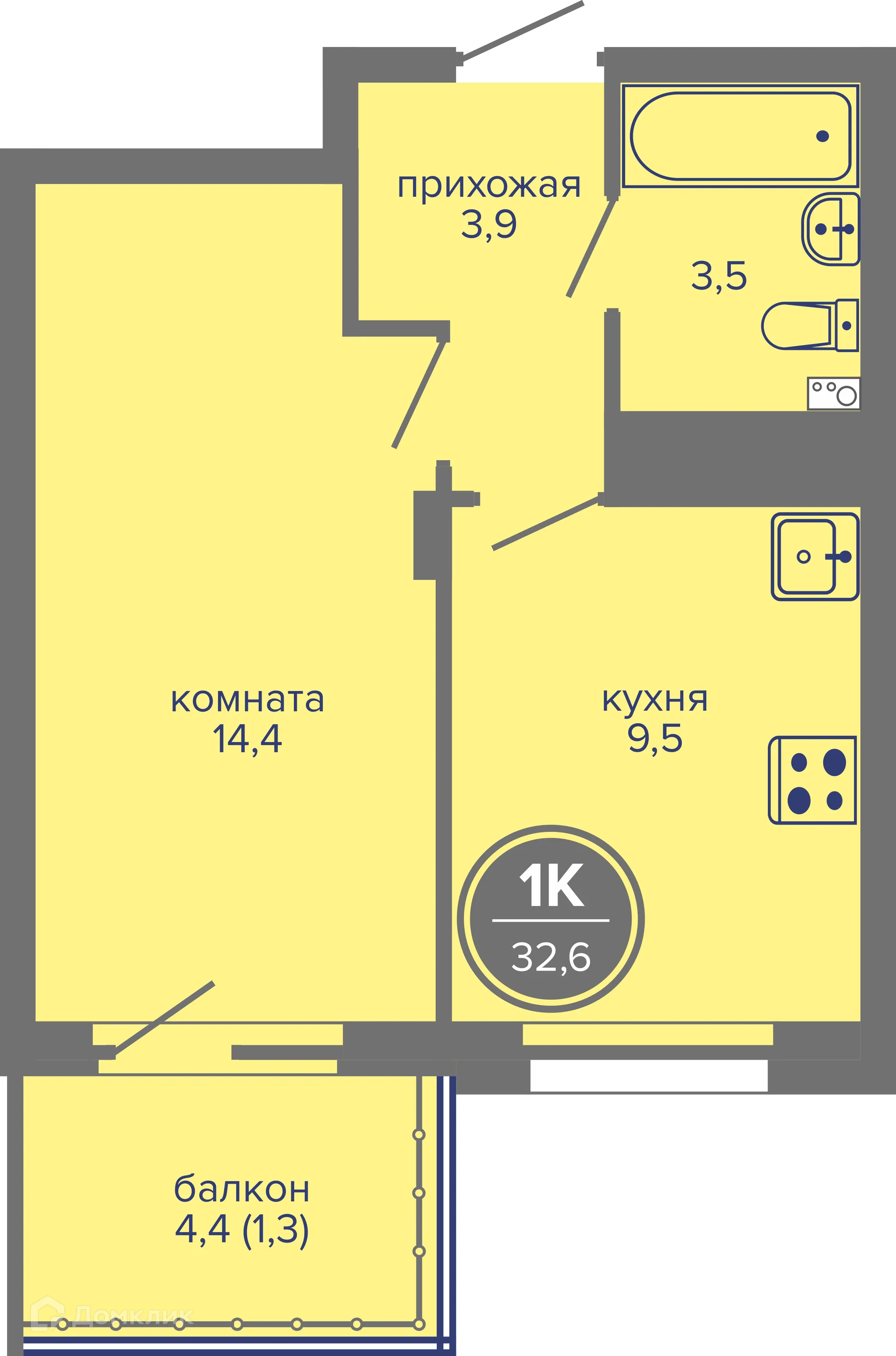 Фото квартиры в ЖК МИР