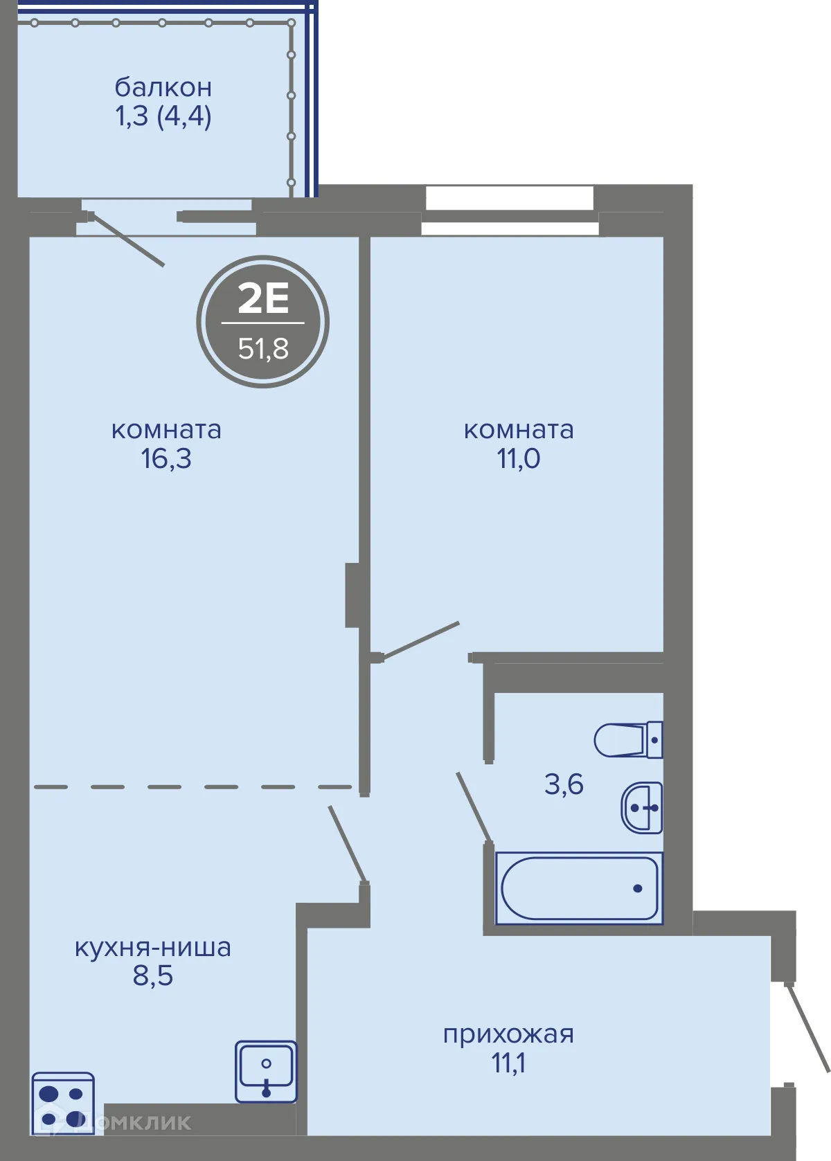 Фото квартиры в ЖК МИР