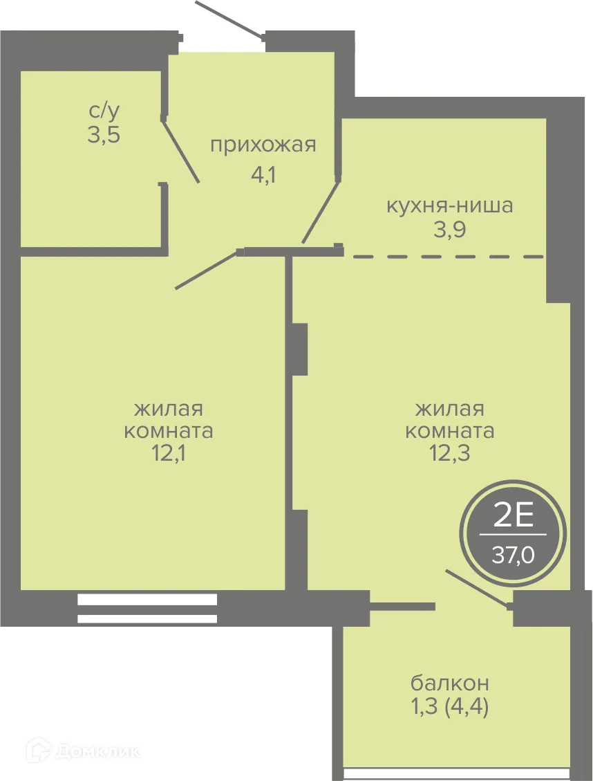 Фото квартиры в ЖК МИР