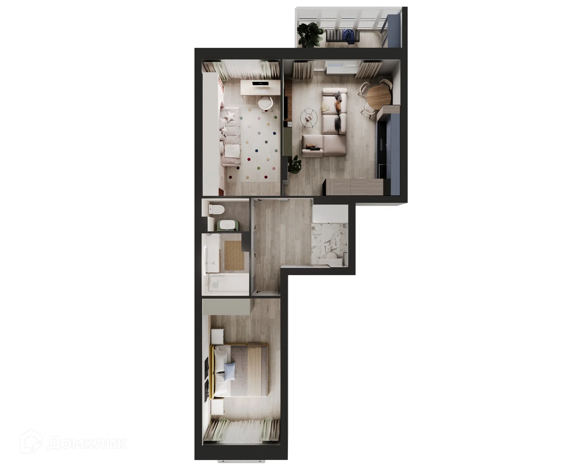 Фото квартиры в ЖК Альфа дом на Ким