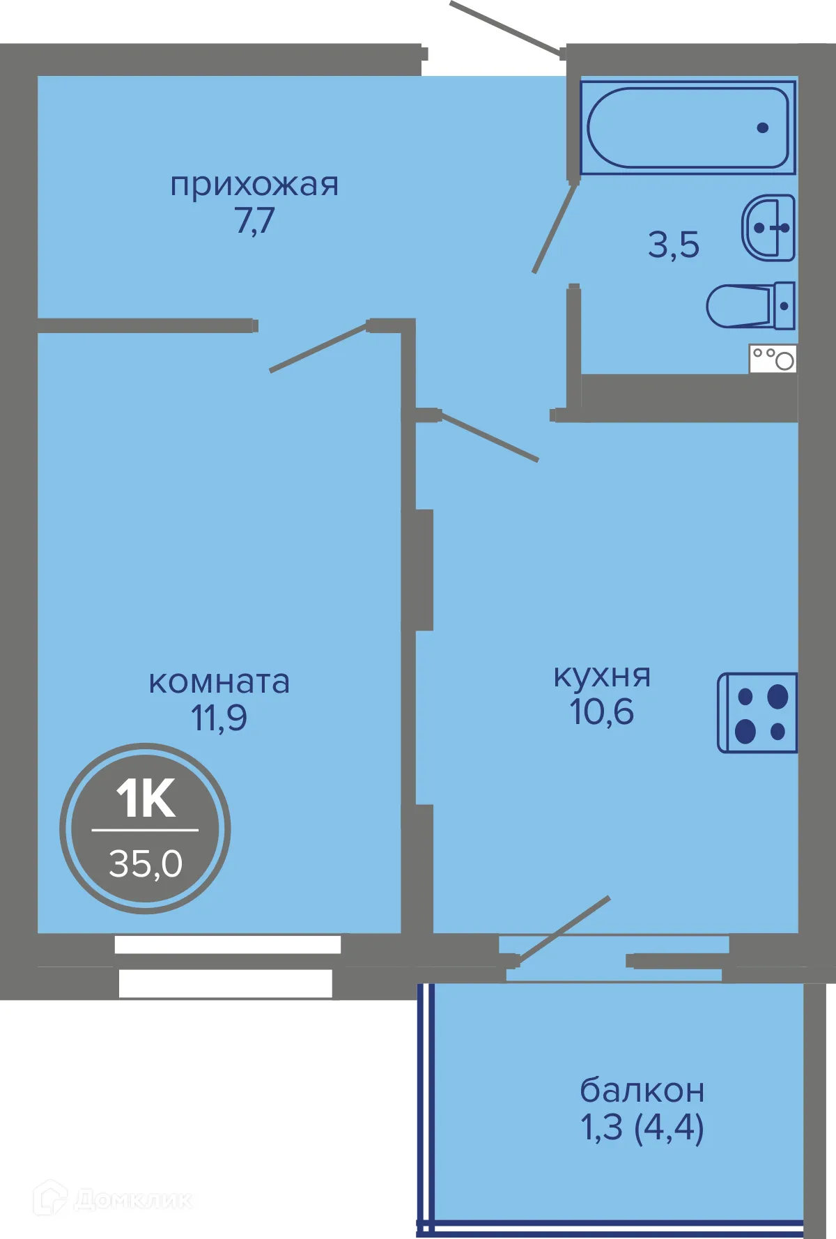 Фото квартиры в ЖК МИР