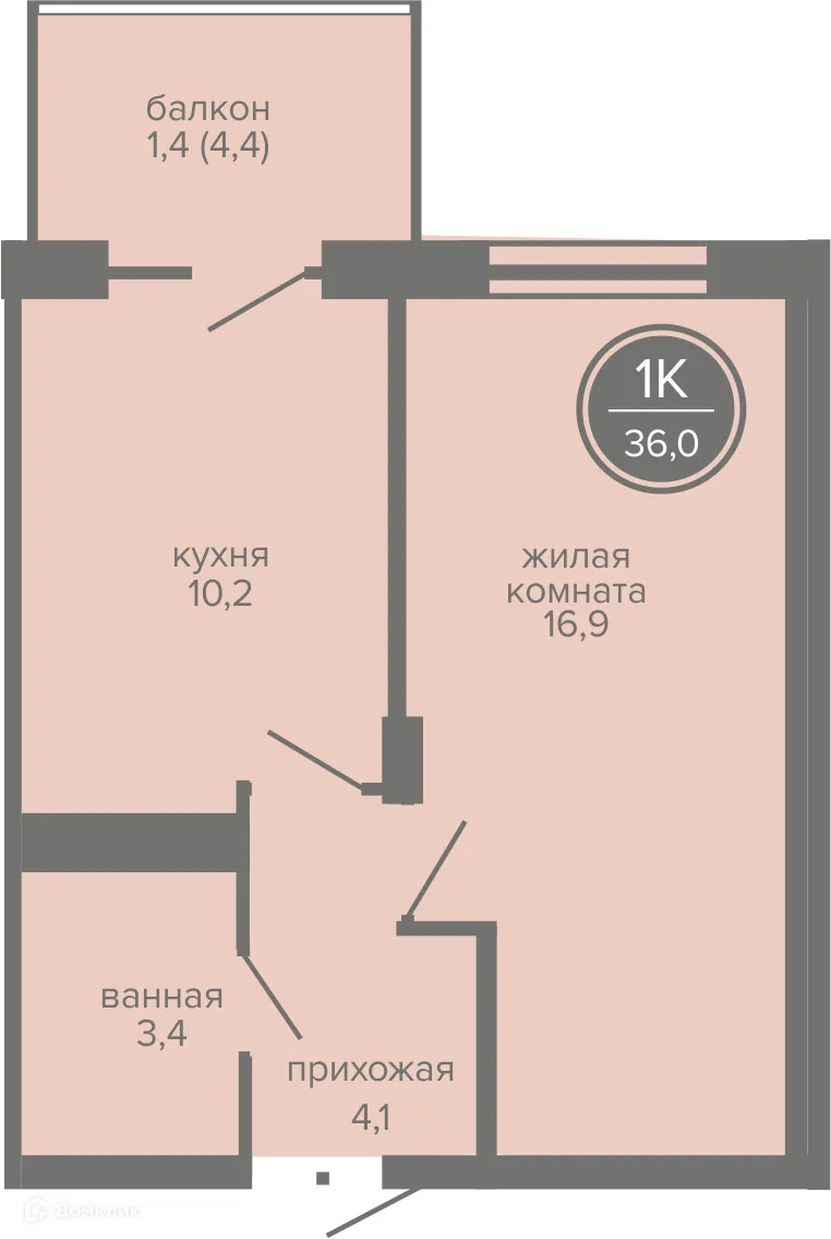 Фото квартиры в ЖК МИР