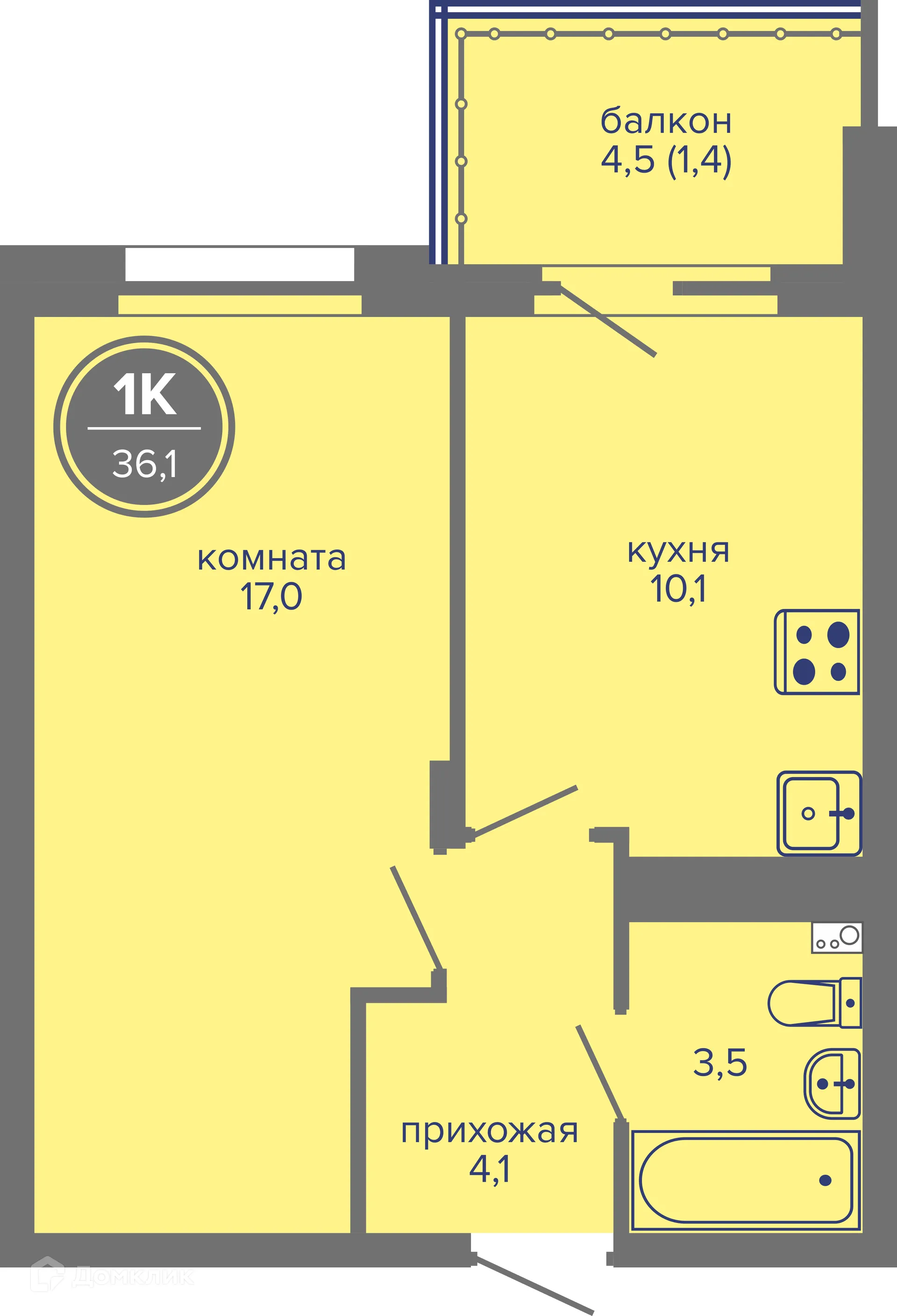 Фото квартиры в ЖК МИР