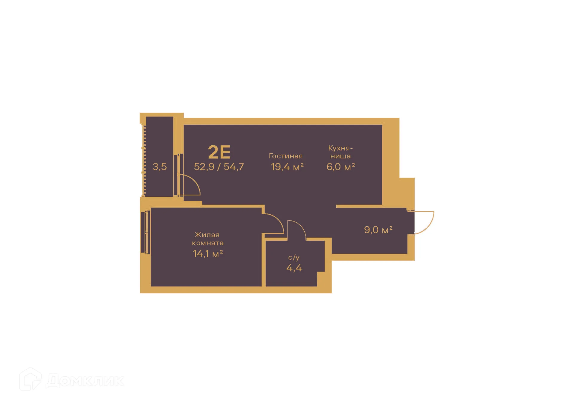 Фото квартиры в ЖК Дом Петропавловский