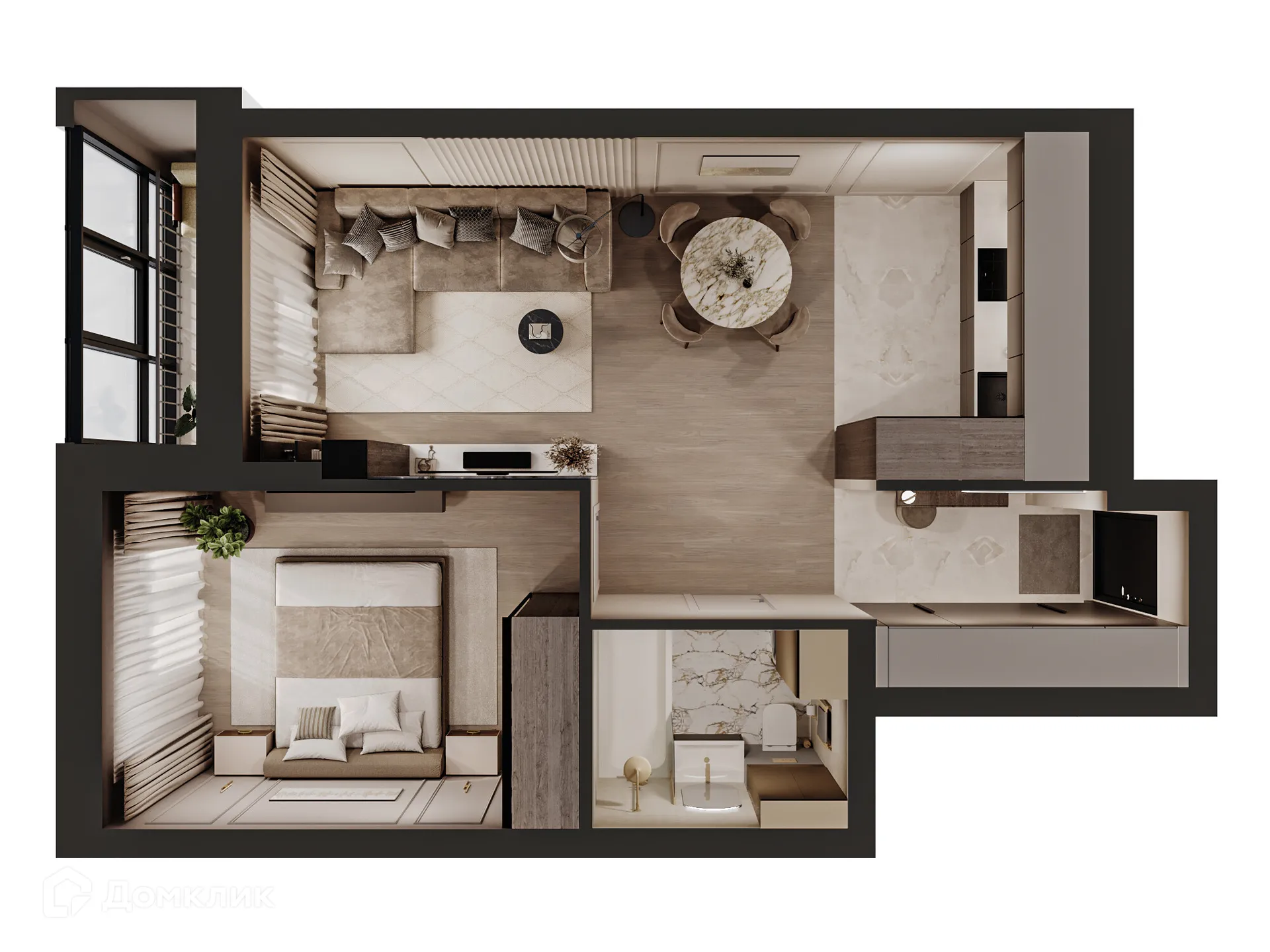 Фото квартиры в ЖК Дом Петропавловский