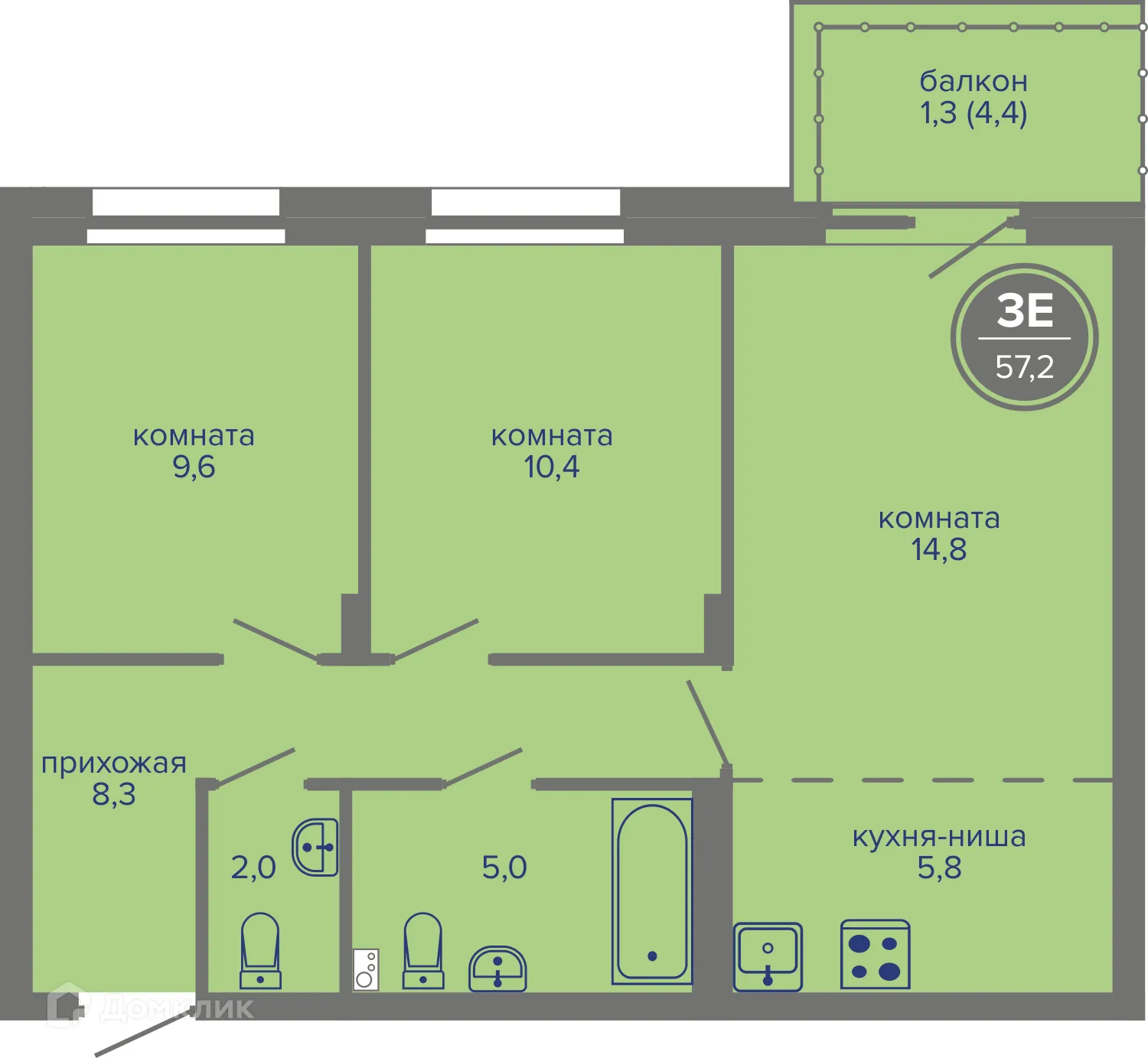 Фото квартиры в ЖК МИР