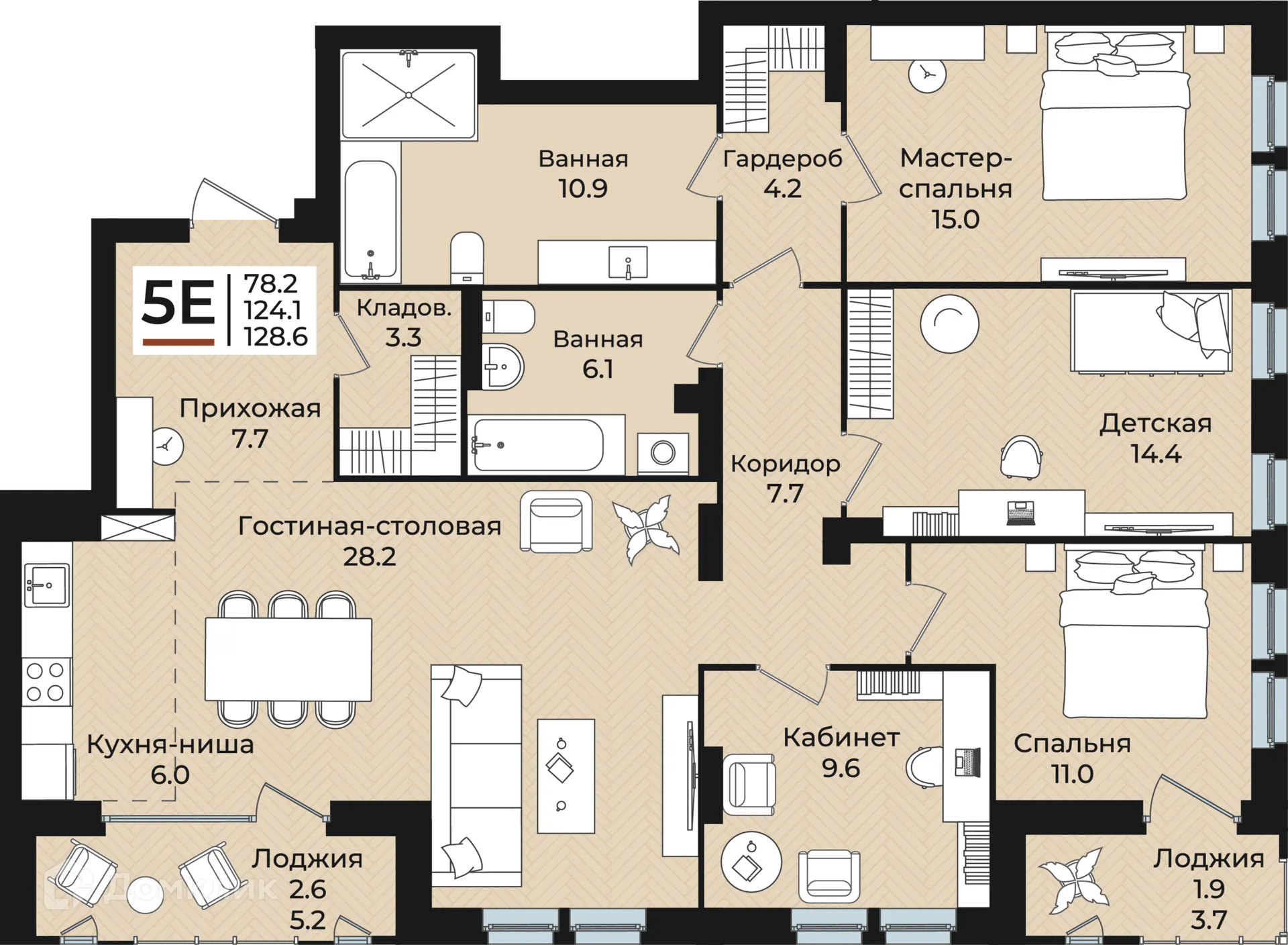 Фото квартиры в ЖК НАСЛЕДИЕ