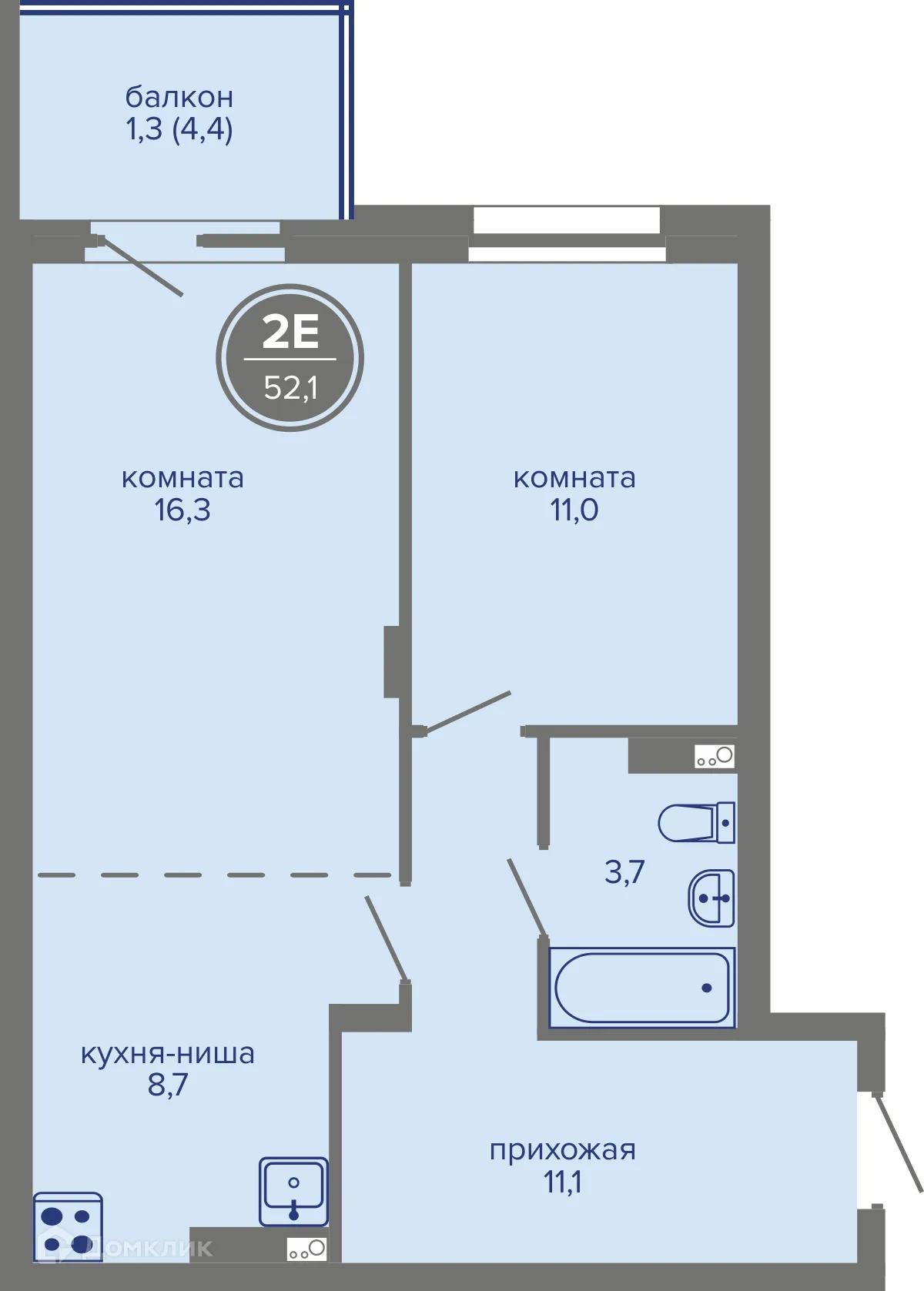 Фото квартиры в ЖК МИР