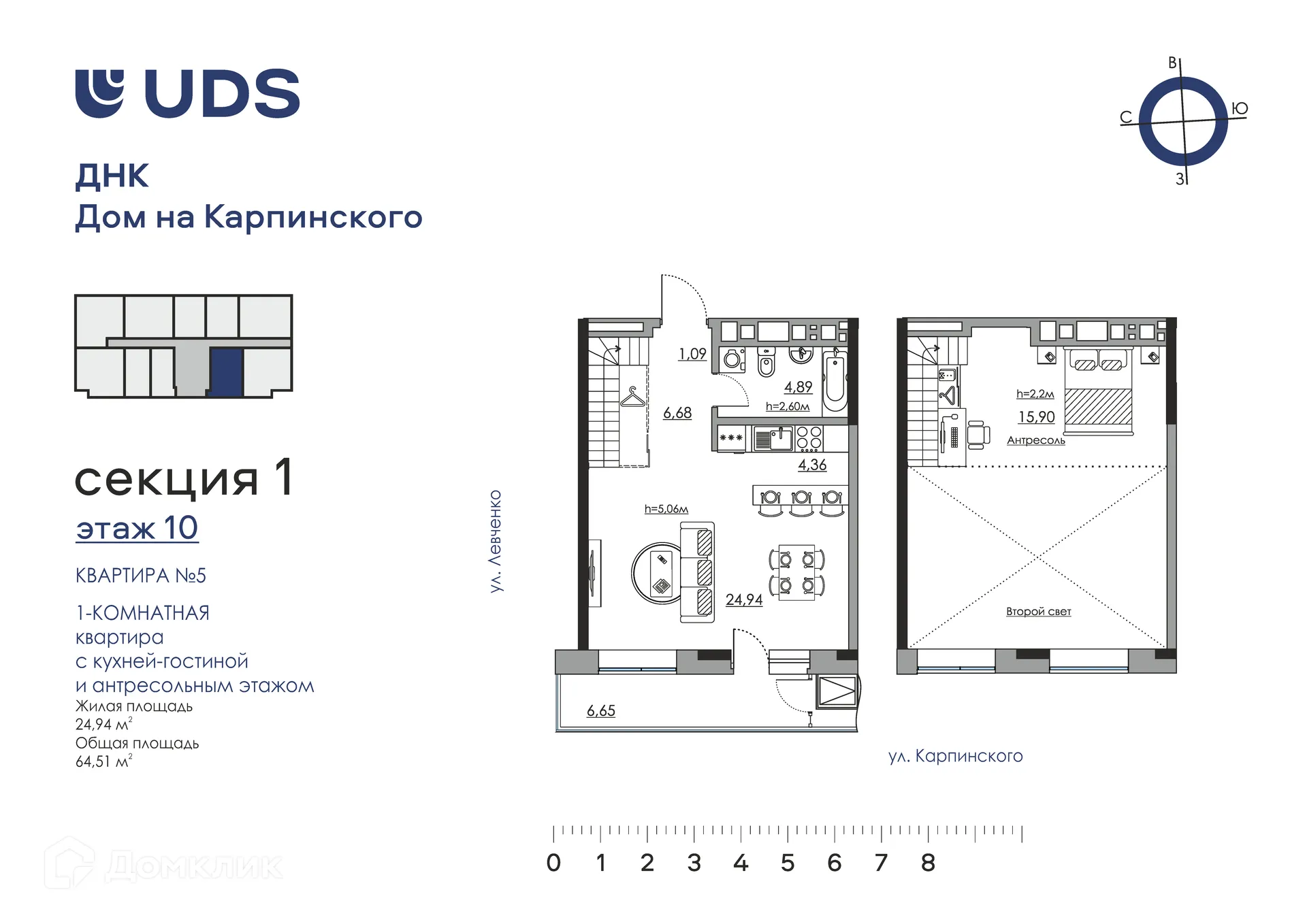 Фото квартиры в ЖК "ДНК"