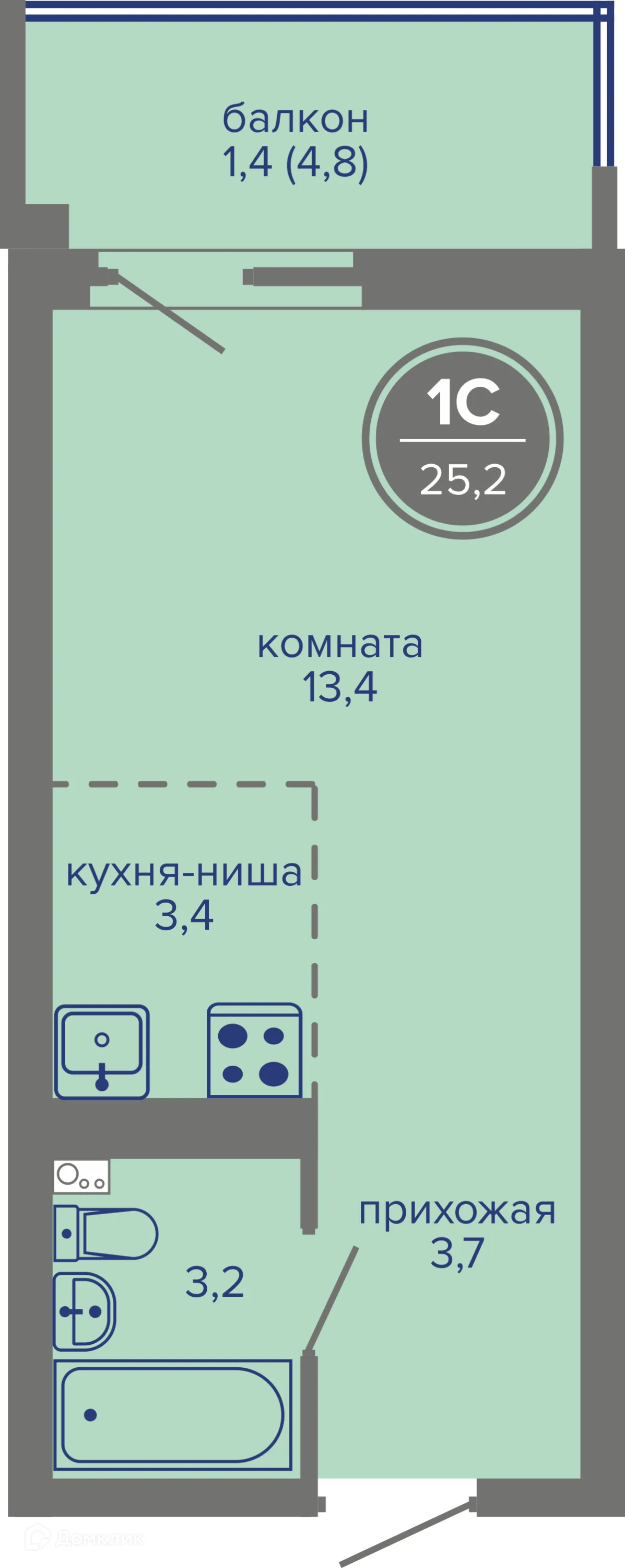 Фото квартиры в ЖК МИР
