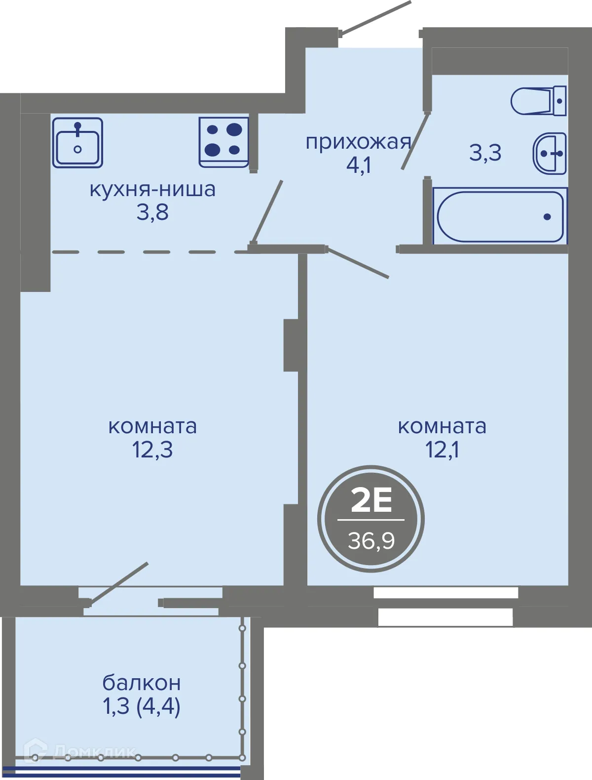 Фото квартиры в ЖК МИР