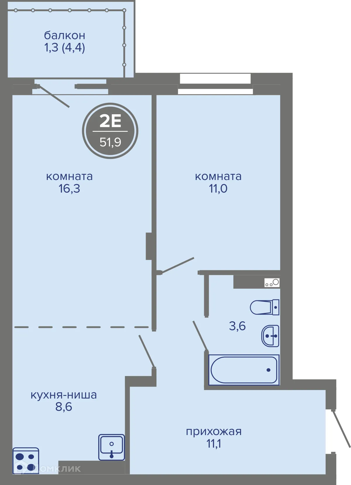 Фото квартиры в ЖК МИР