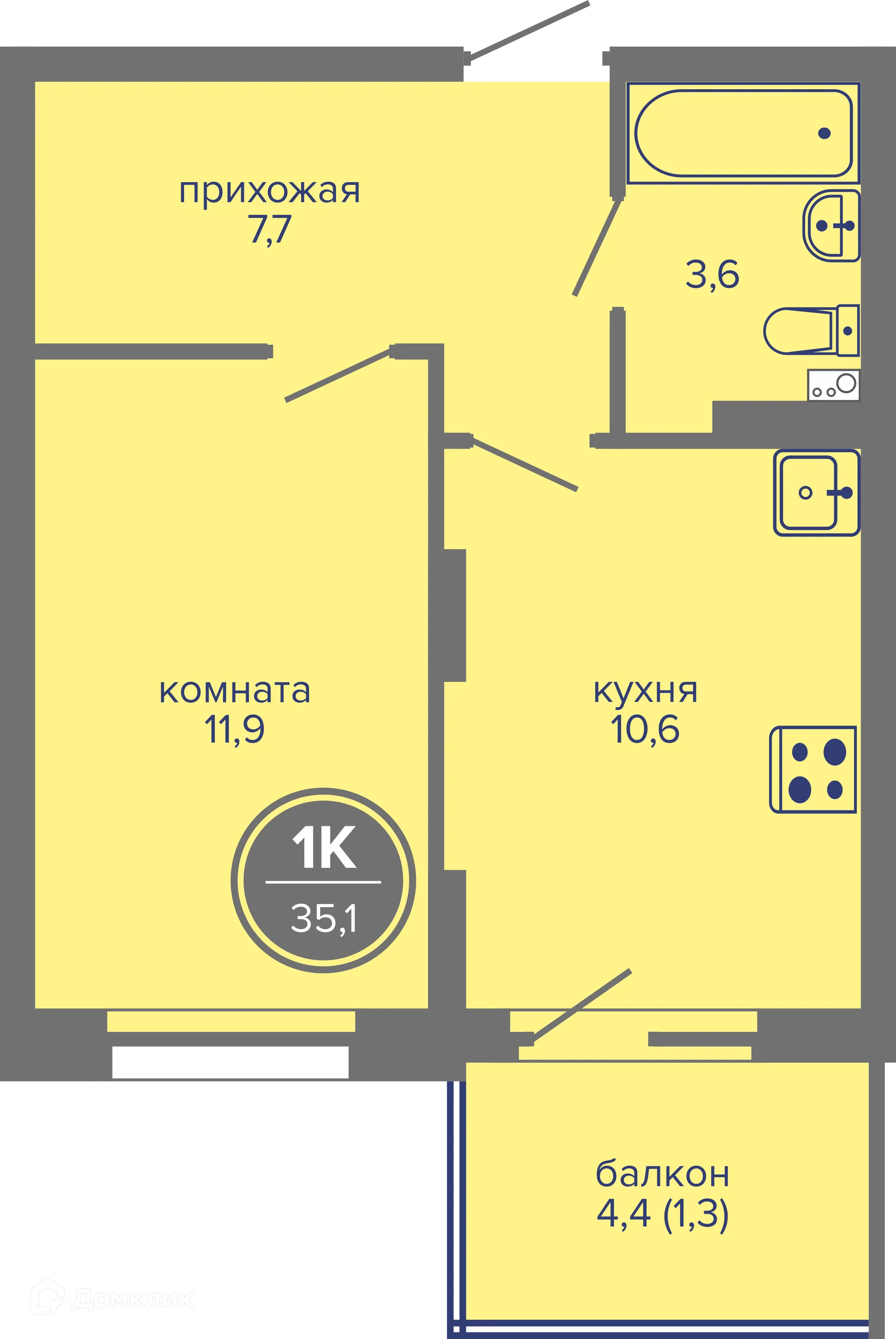 Фото квартиры в ЖК МИР