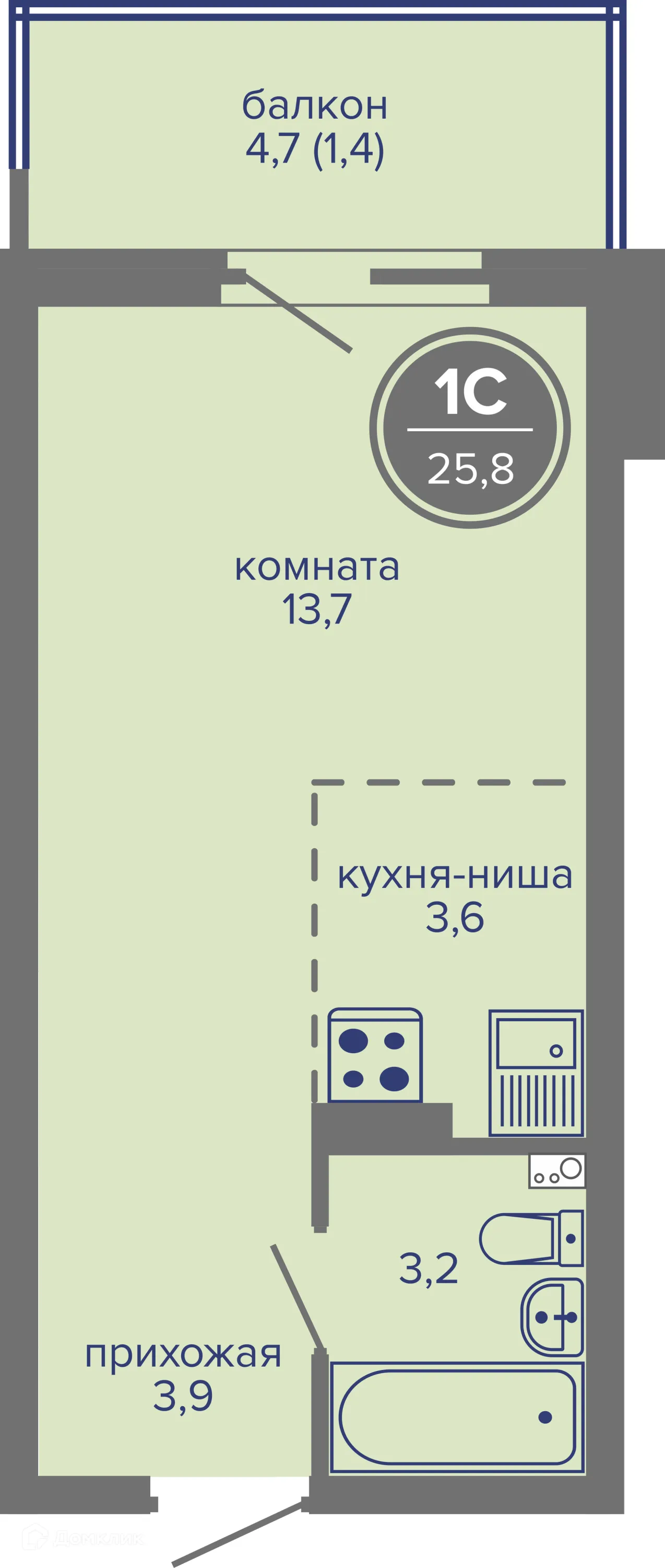 Фото квартиры в ЖК МИР