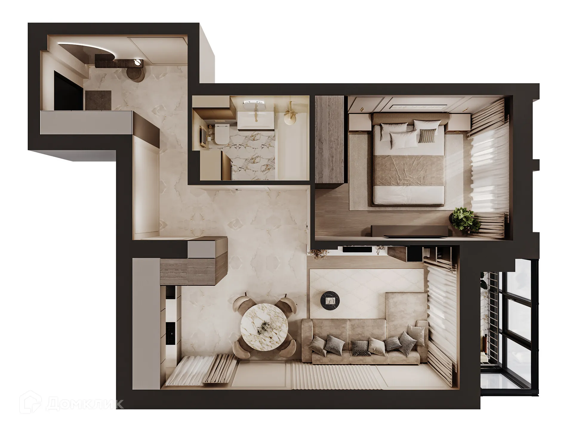 Фото квартиры в ЖК Дом Петропавловский