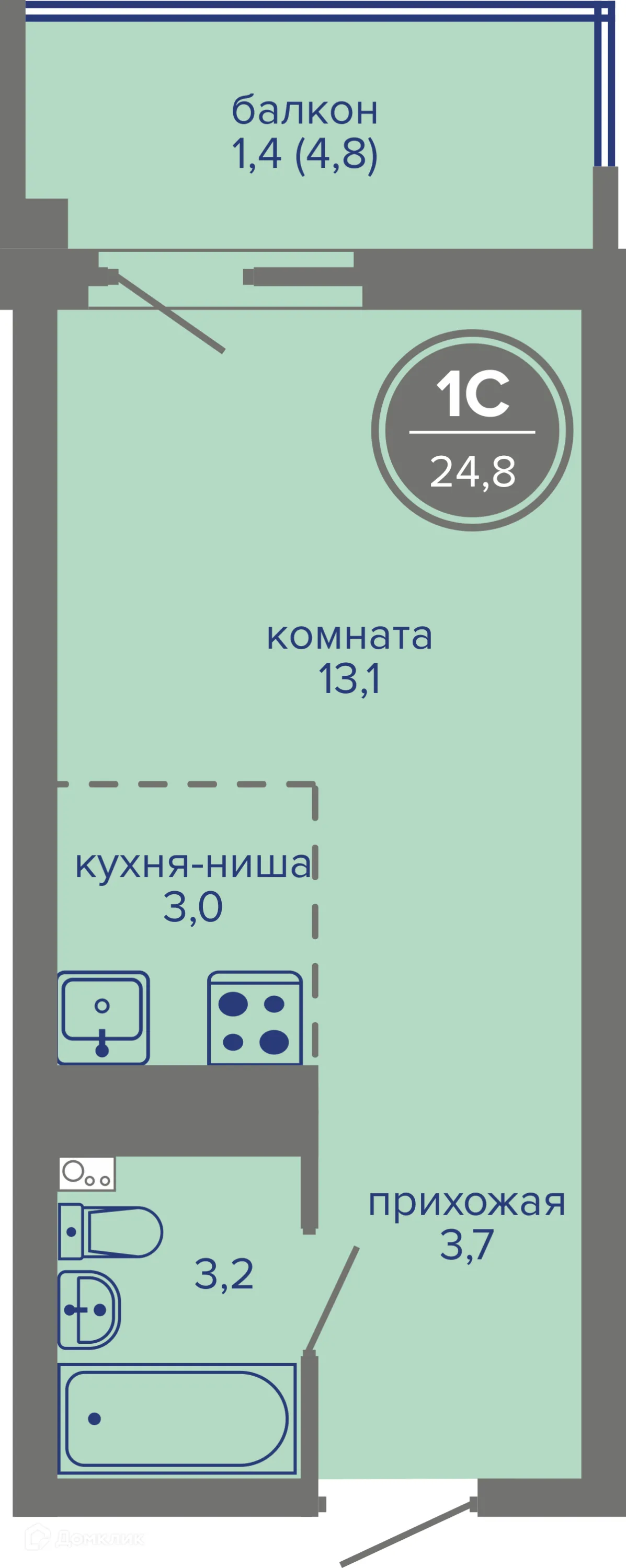 Фото квартиры в ЖК МИР