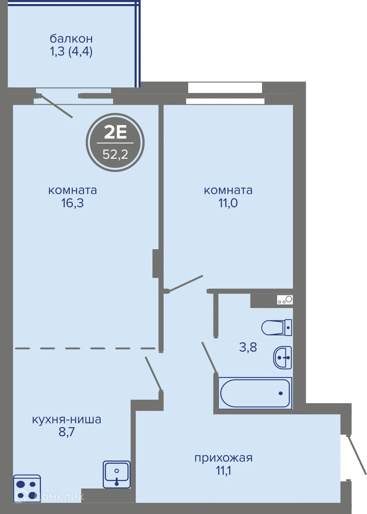 Фото квартиры в ЖК МИР