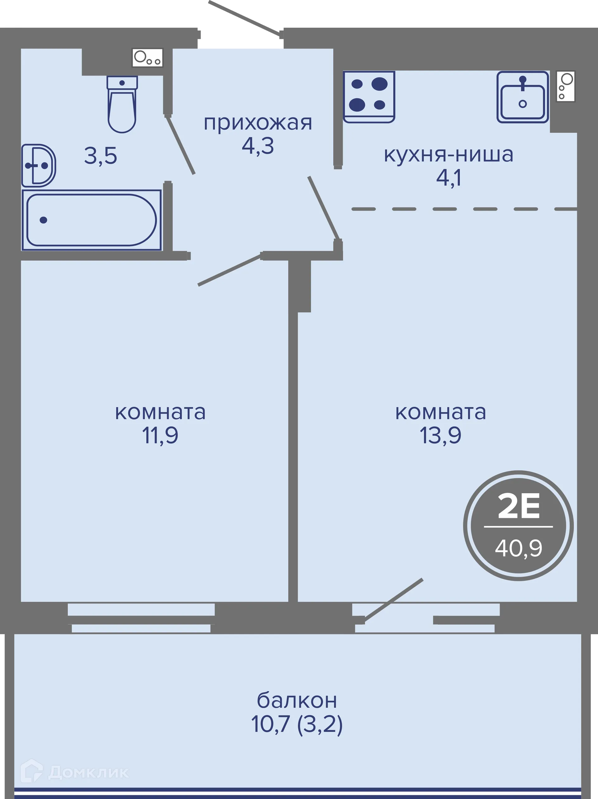 Фото квартиры в ЖК МИР