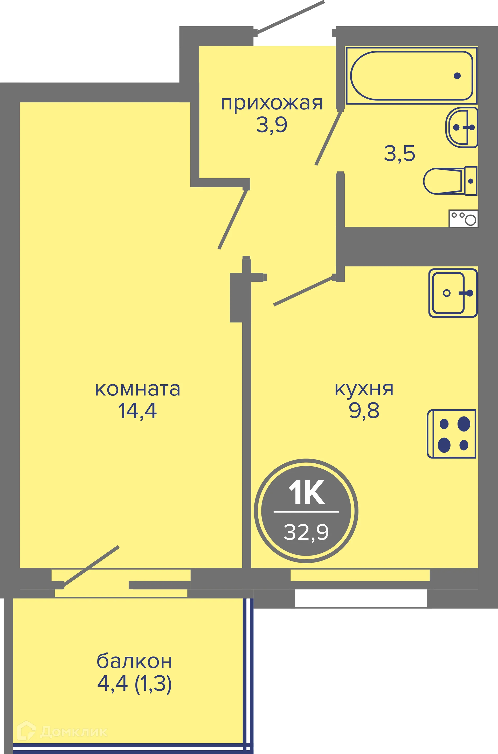 Фото квартиры в ЖК МИР