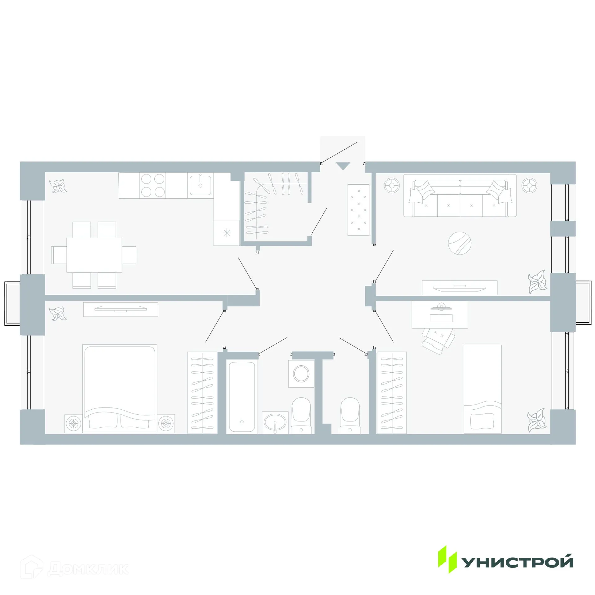 Фото квартиры в ЖК Причал