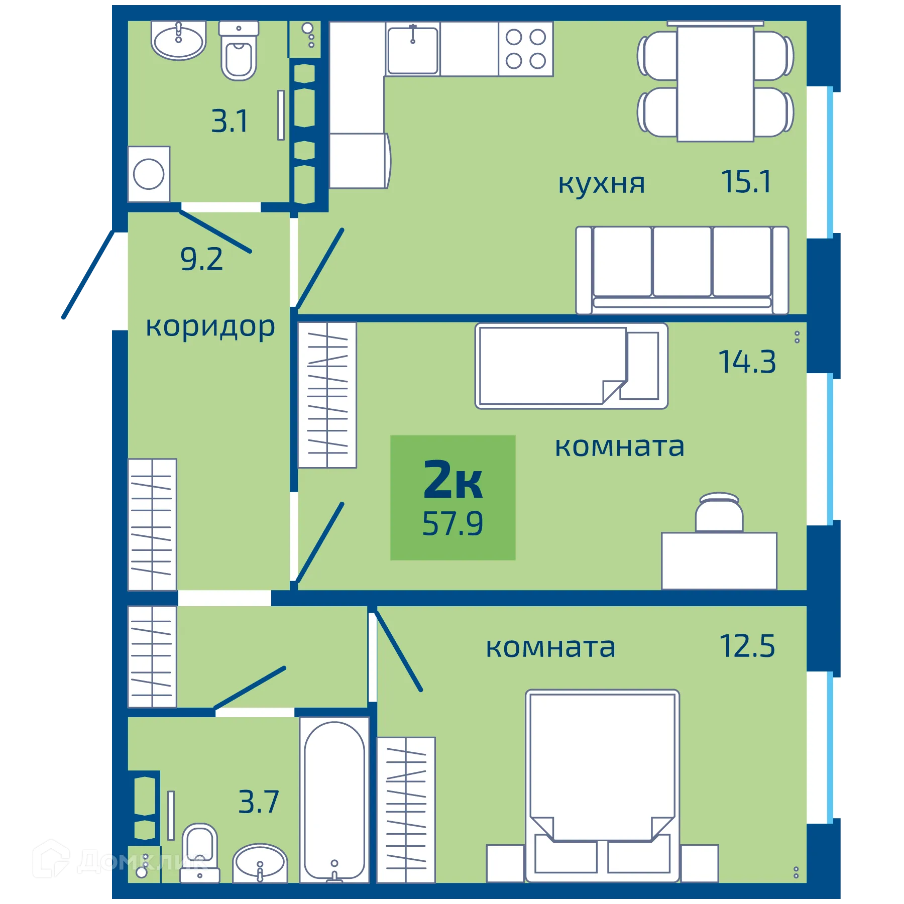 Фото квартиры в ЖК Патриот